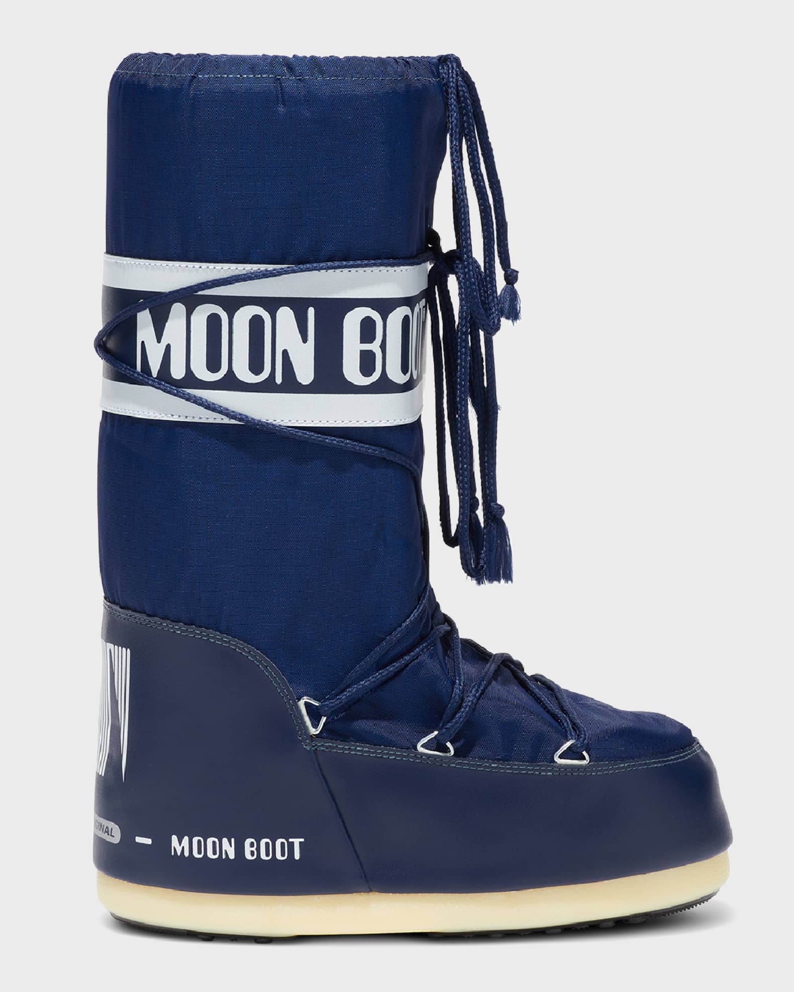 Moon Boot Nylon Lace-Up Snow Boots | Neiman Marcus