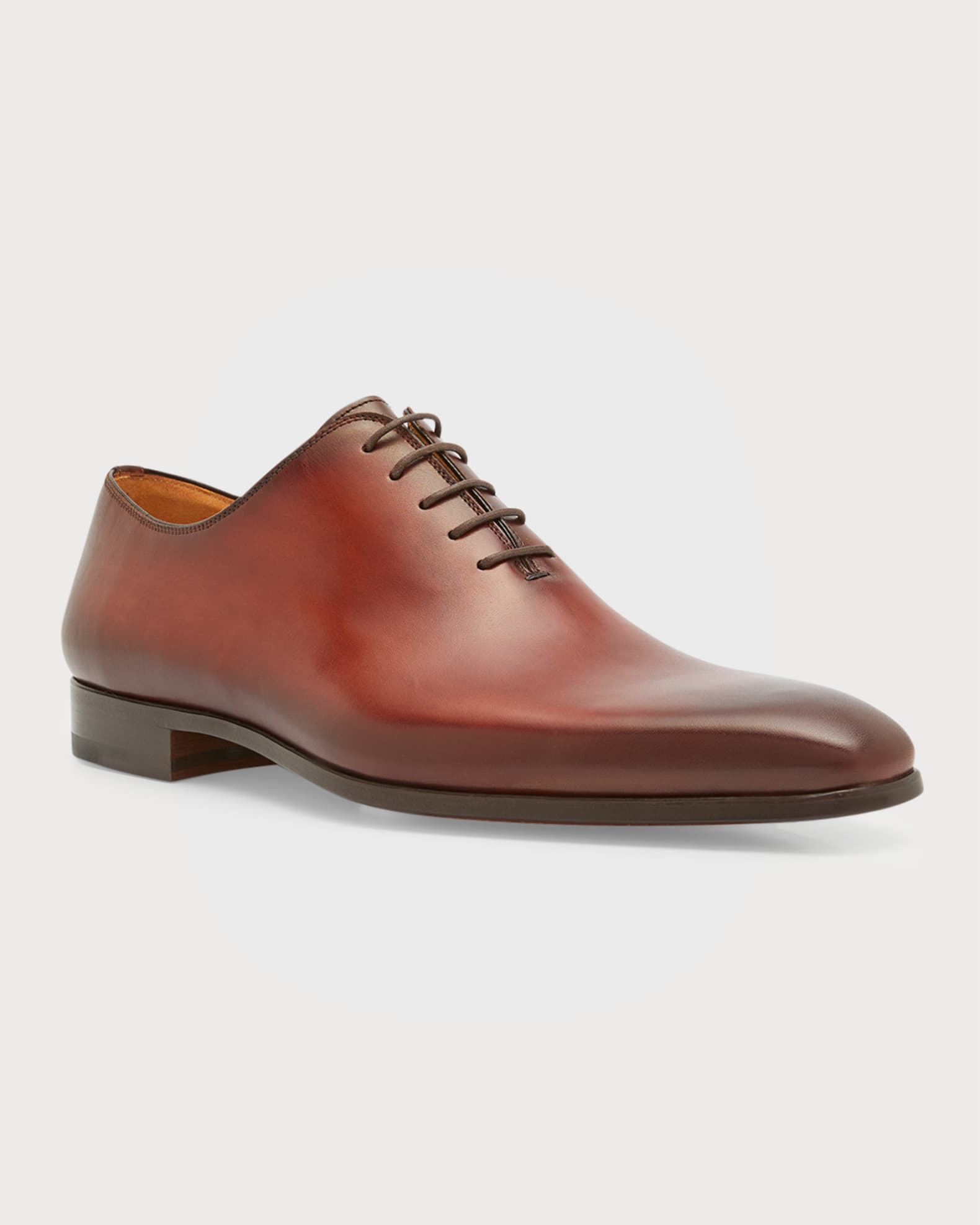 Magnanni Men s Cruz Square Toe Leather Oxfords Neiman Marcus