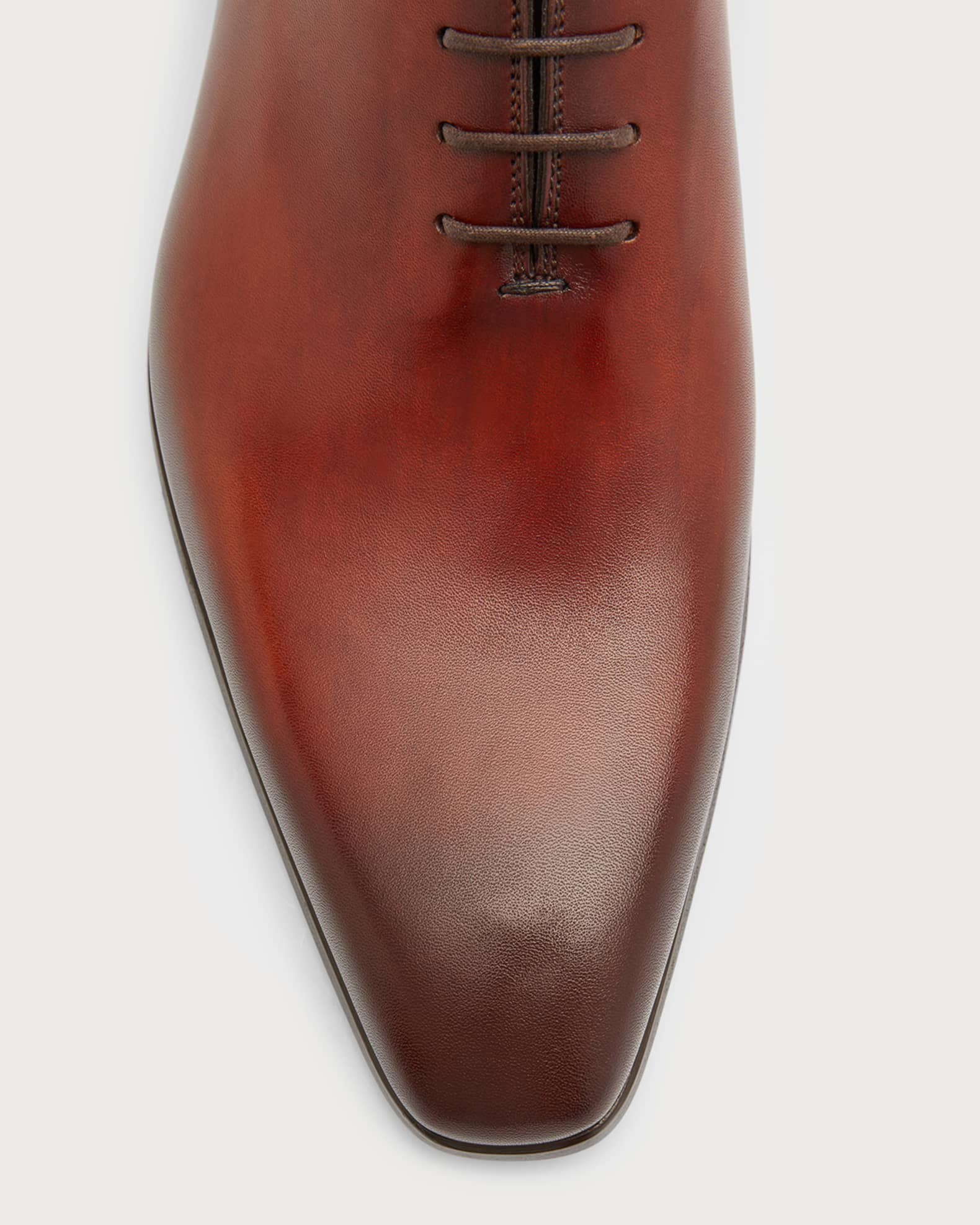 Magnanni Men s Cruz Square Toe Leather Oxfords Neiman Marcus