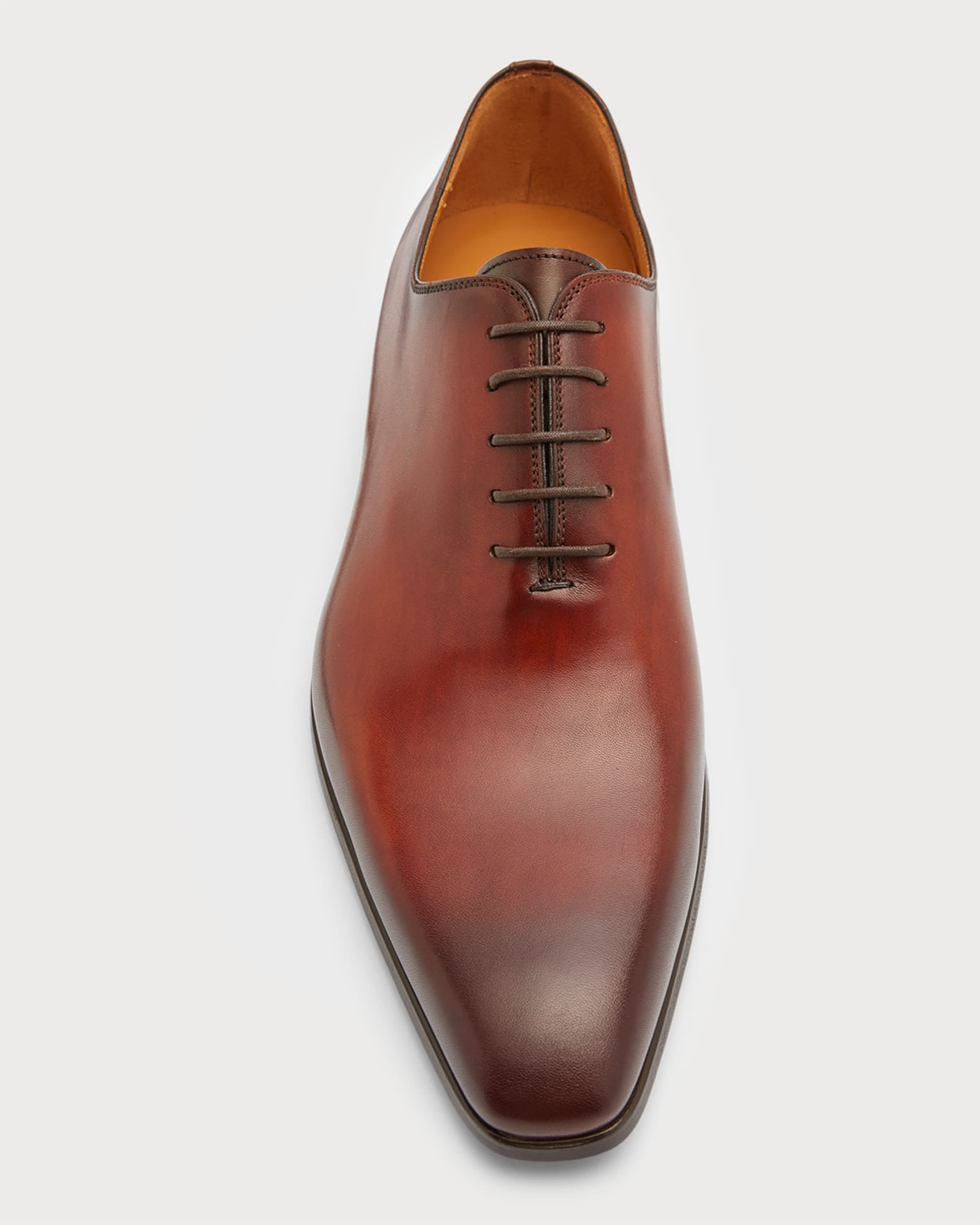 Magnanni Men s Cruz Square Toe Leather Oxfords Neiman Marcus
