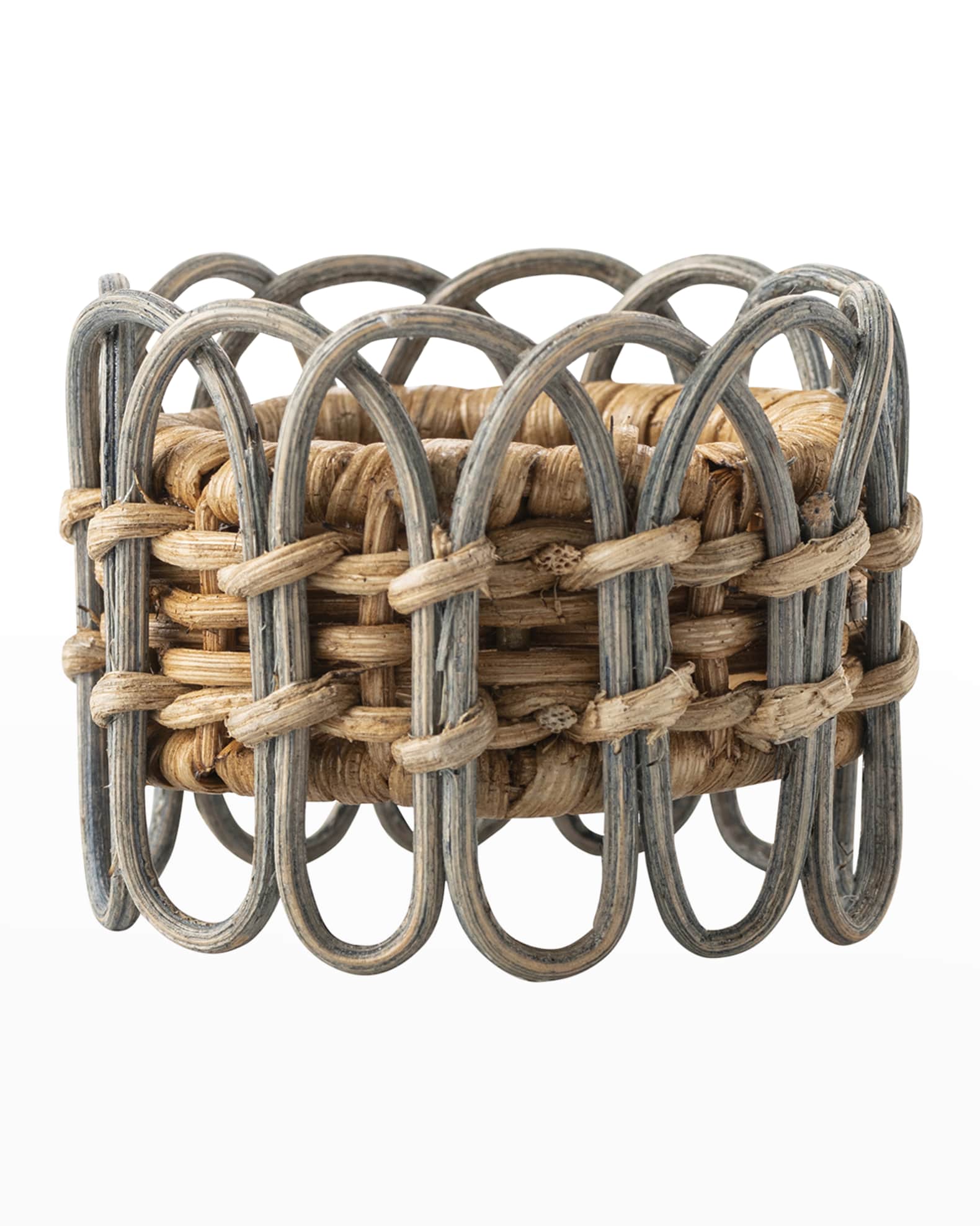 Juliska Provence Rattan Chambray Napkin Ring Neiman Marcus