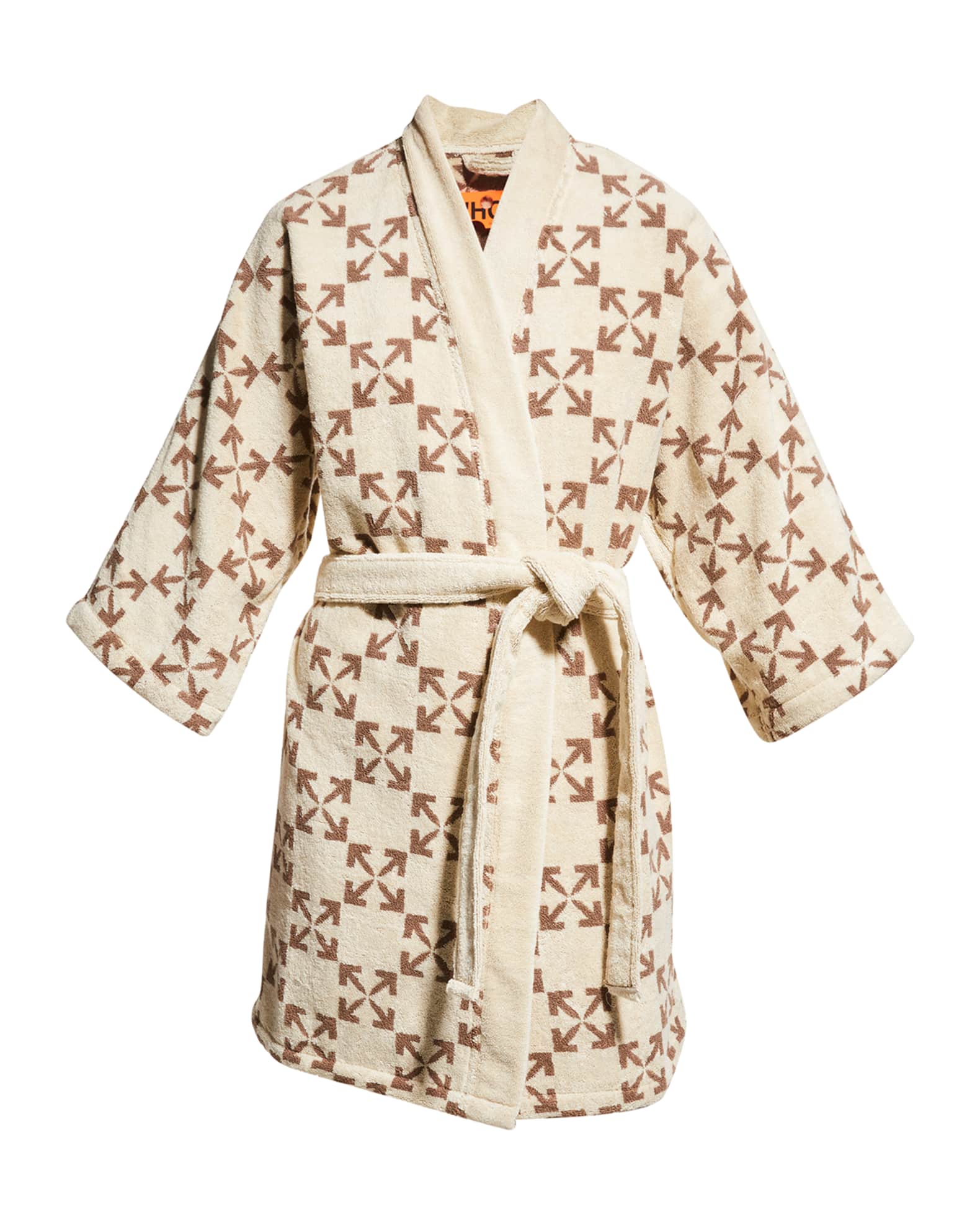 OffWhite Arrow Pattern Bathrobe Neiman Marcus