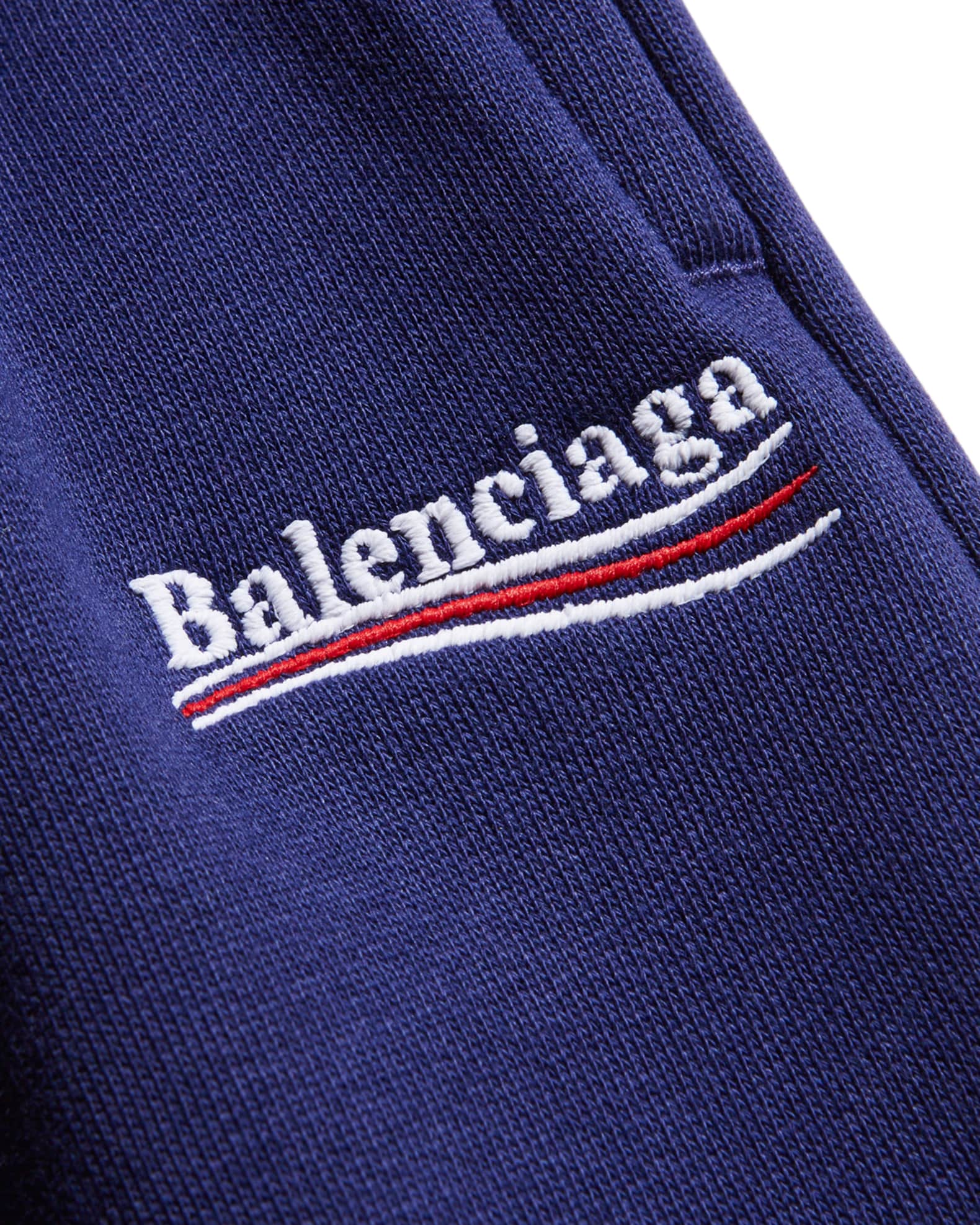 Balenciaga Kid's Political Logo Jogger Pants, Size 2-10 | Neiman Marcus