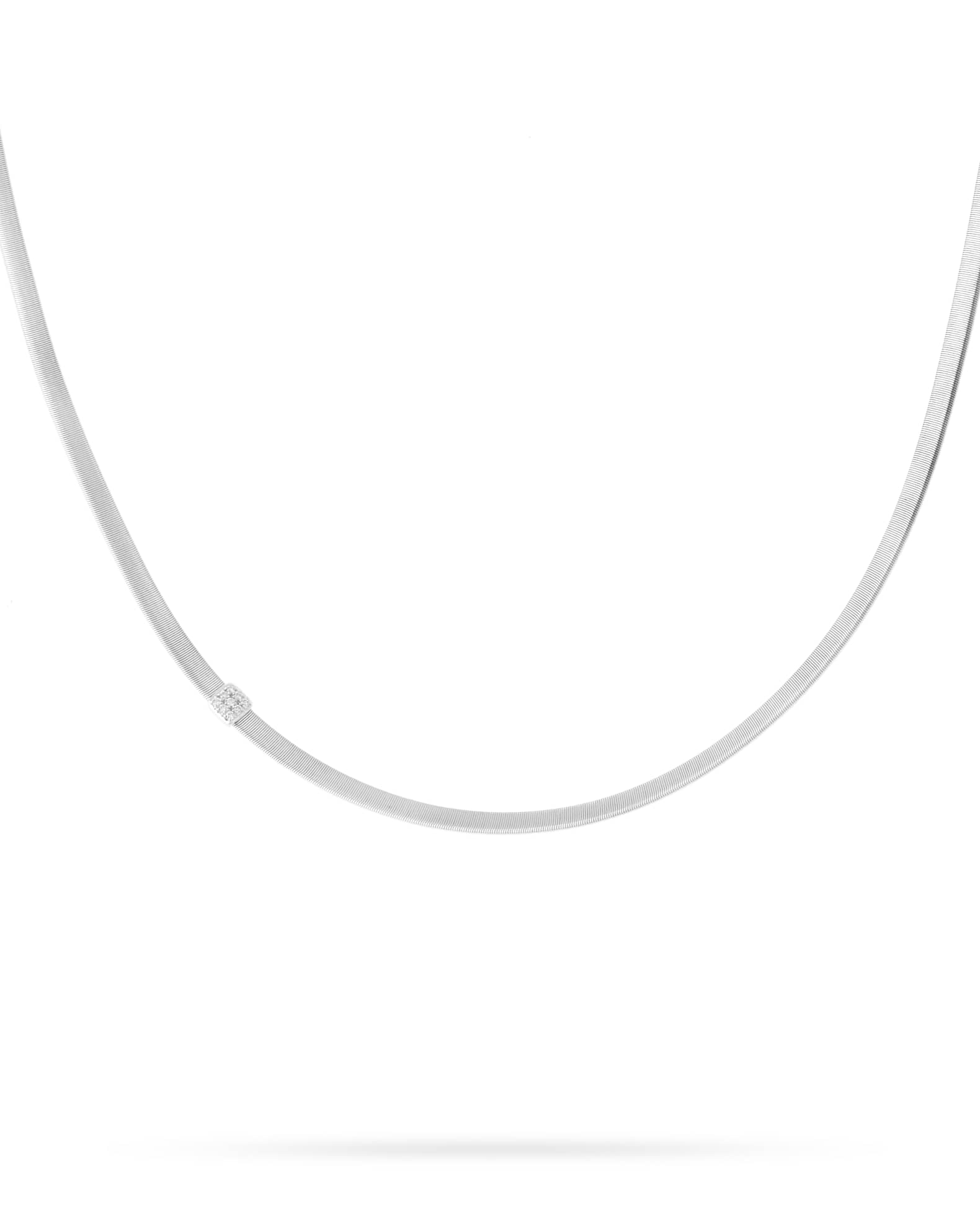 Masai 18K Gold Necklace with Diamond Stations 0