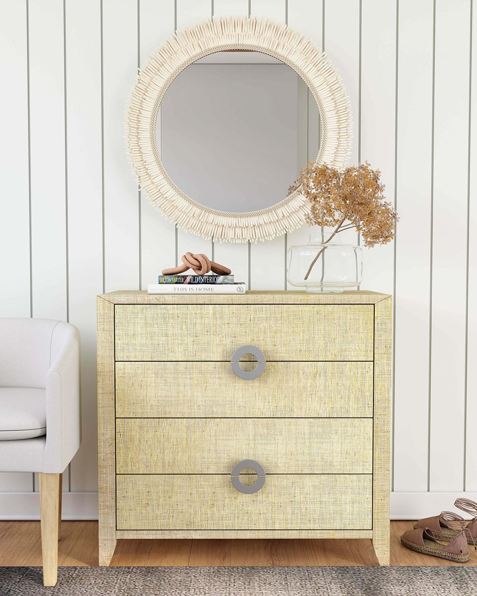 Butler Specialty Co Raffia 4 Drawer Accent Chest | Neiman Marcus