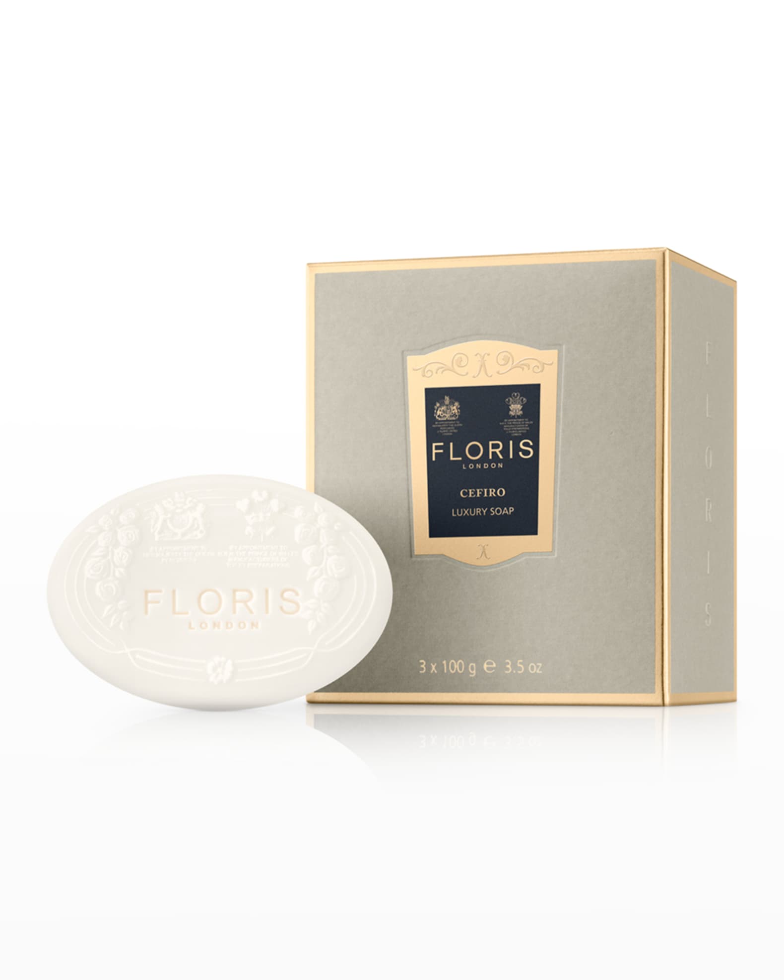 Floris London Cefiro Luxury Soap, 3 x 3.5 oz. Neiman Marcus