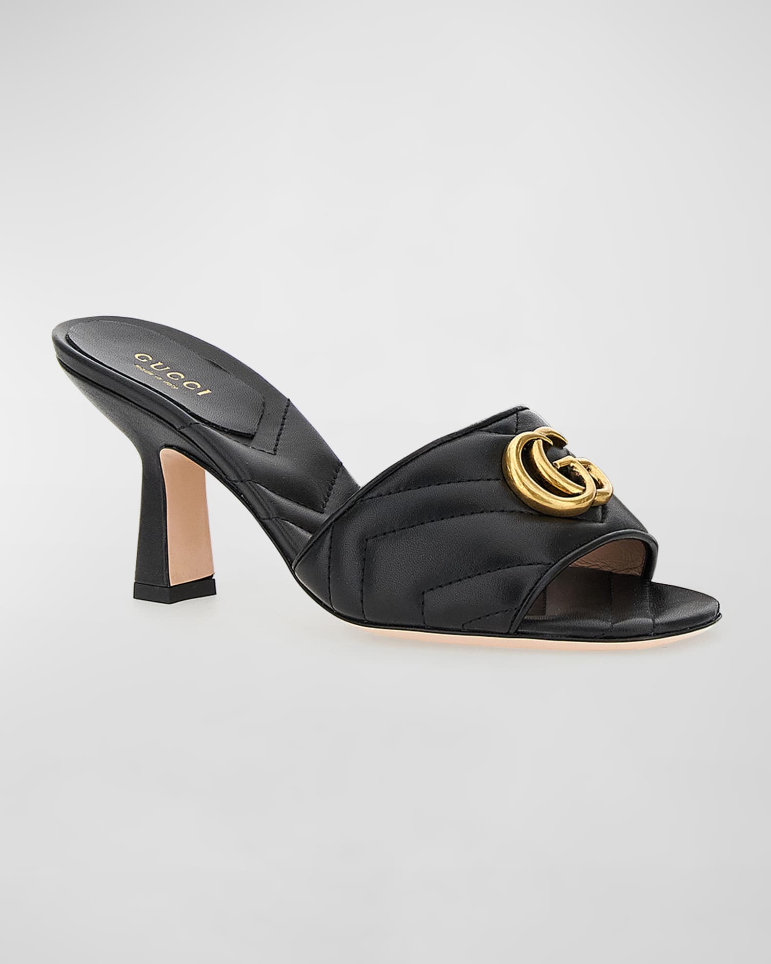 Mules a talon gucci on sale