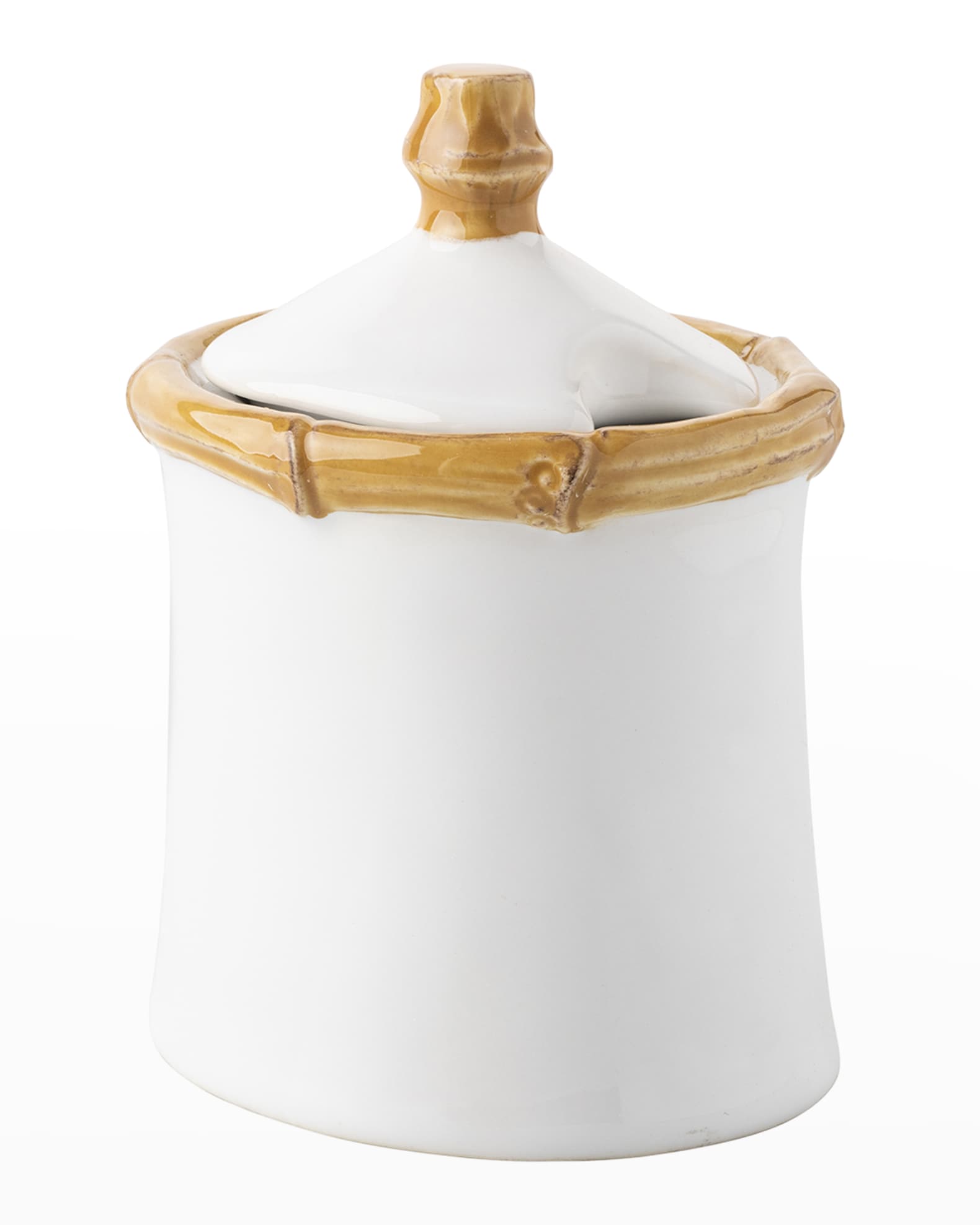 Bamboo Sugar Bowl with Lid- Natural 0