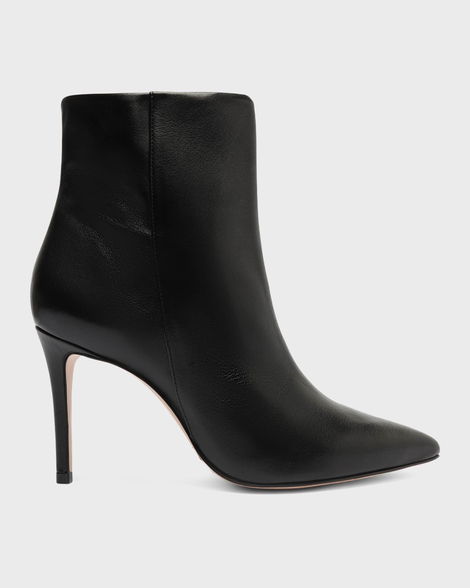 Leather pointed toe boots Clearance
