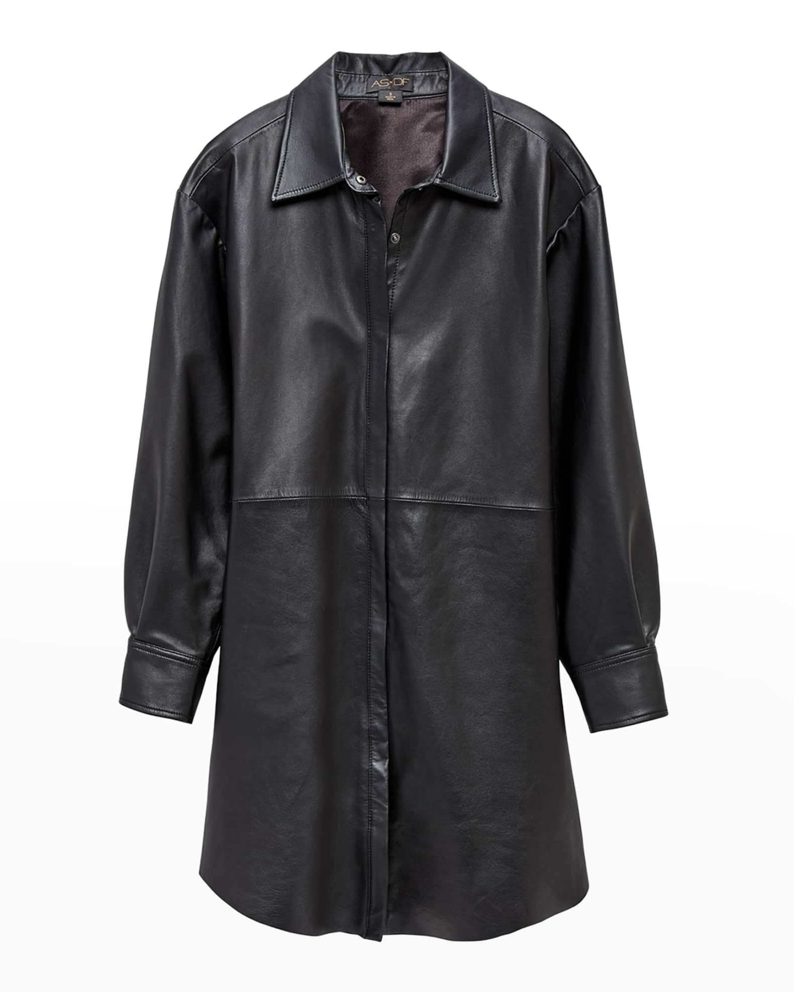 Bonsoir Recycled Leather Shirtdress 1