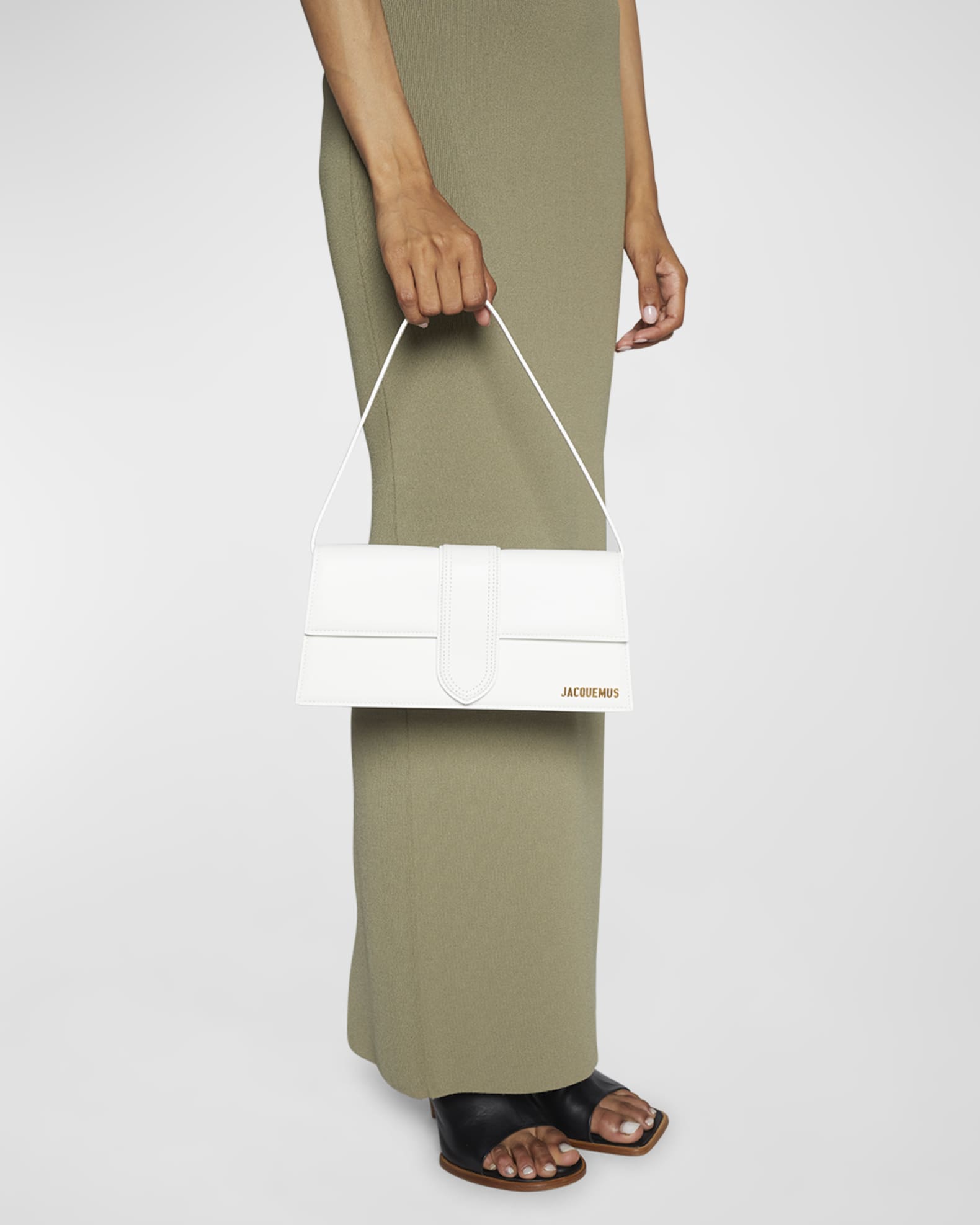 Le Bambino Long Leather Shoulder Bag | Neiman Marcus