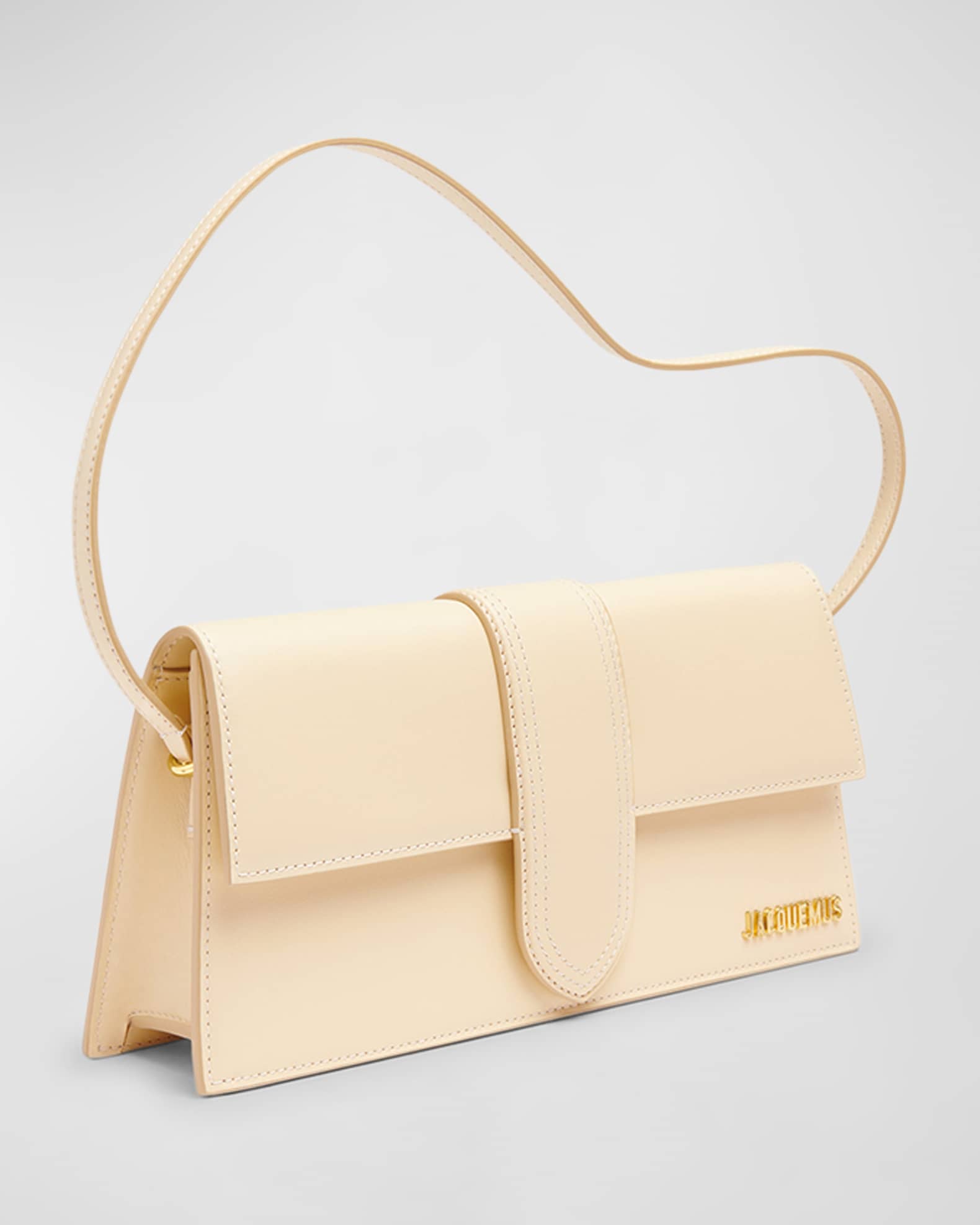 ショルダーバッグ・ポシェット Jacquemus \"Le Bambino Long\" structured shoulder bag Jacquemus Le Bambino Long Leather Shoulder Bag | Neiman Marcus
