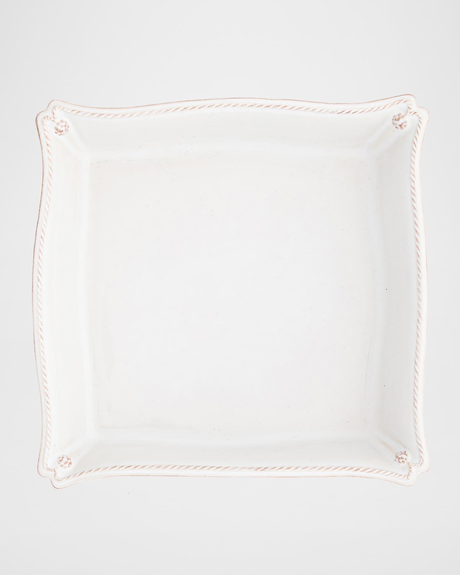 Berry & Thread Matzoh Plate - Whitewash 0
