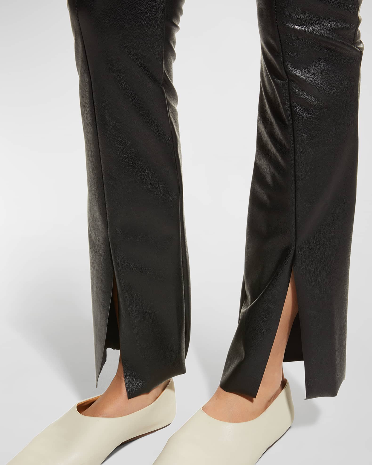 Commando Faux Leather Splitfront Pants