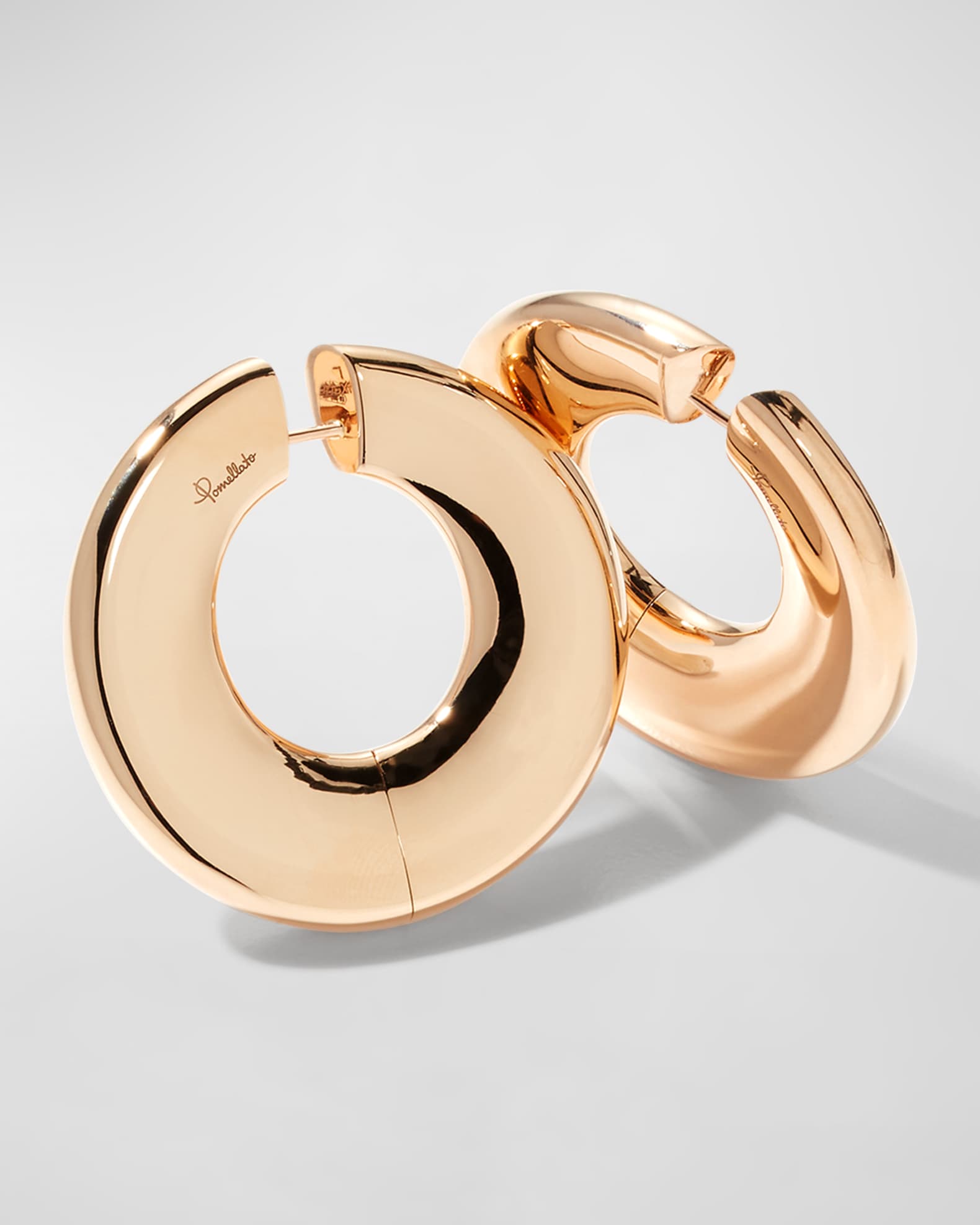Pomellato Iconica Rose Gold Hoop Earrings | Neiman Marcus