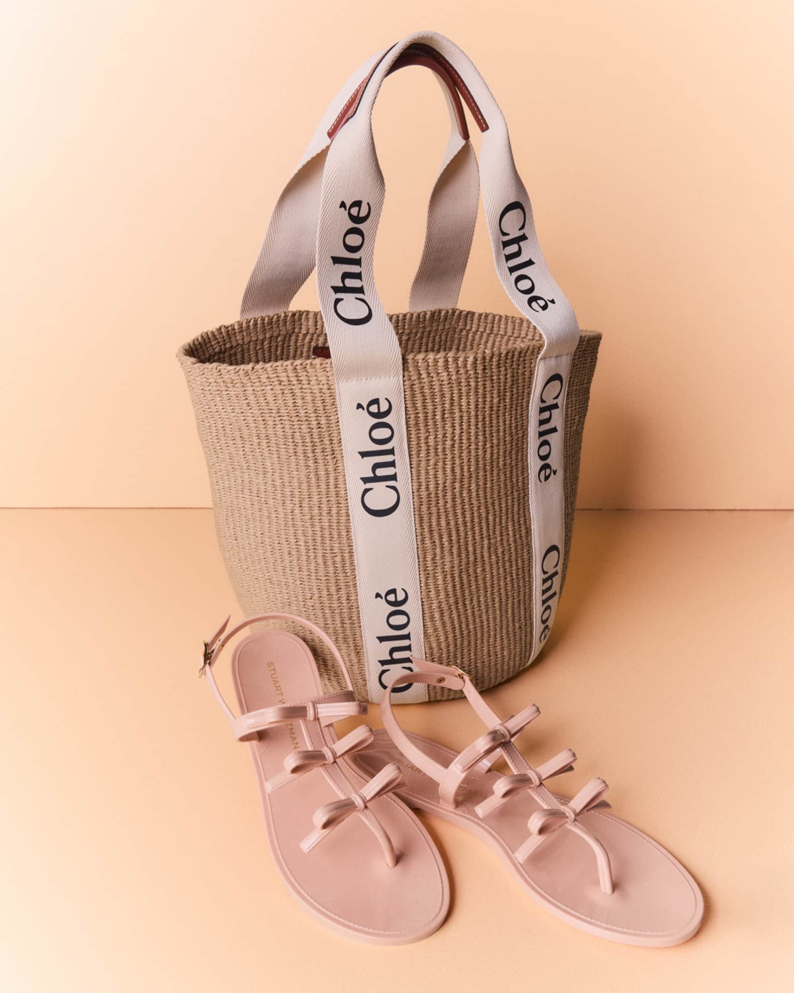 Chloe Woody Large Mifuko Basket Bag in Fair Trade Paper