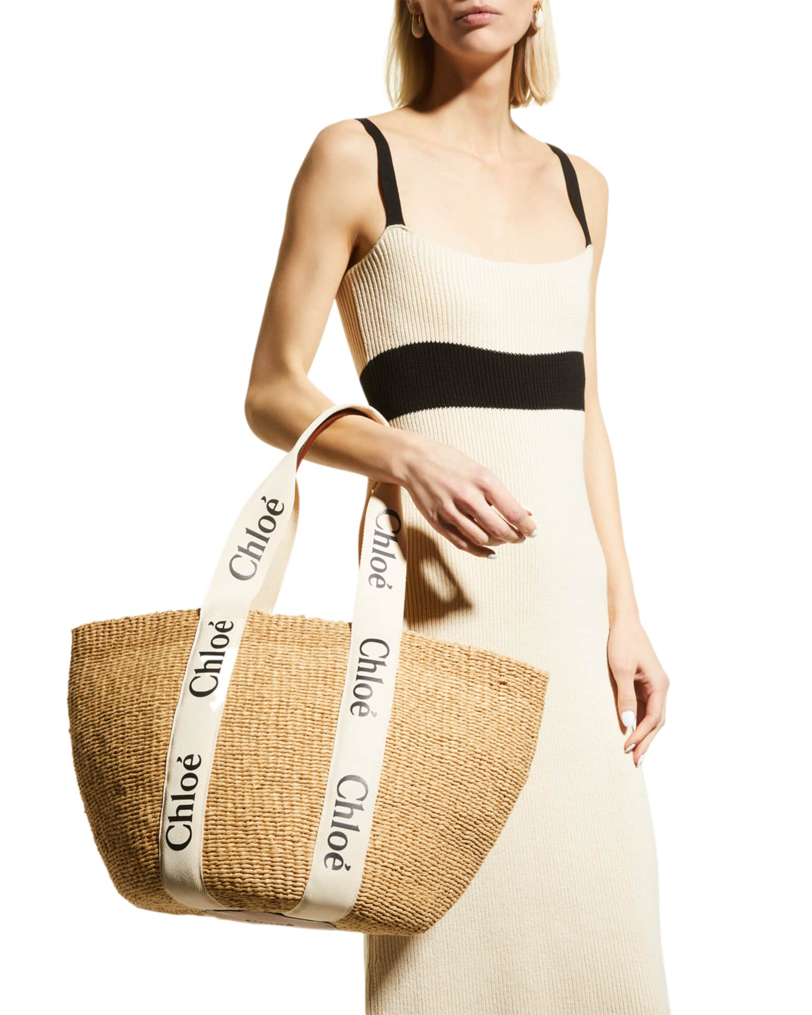 Chloe Woody Large Basket Tote Bag | Neiman Marcus