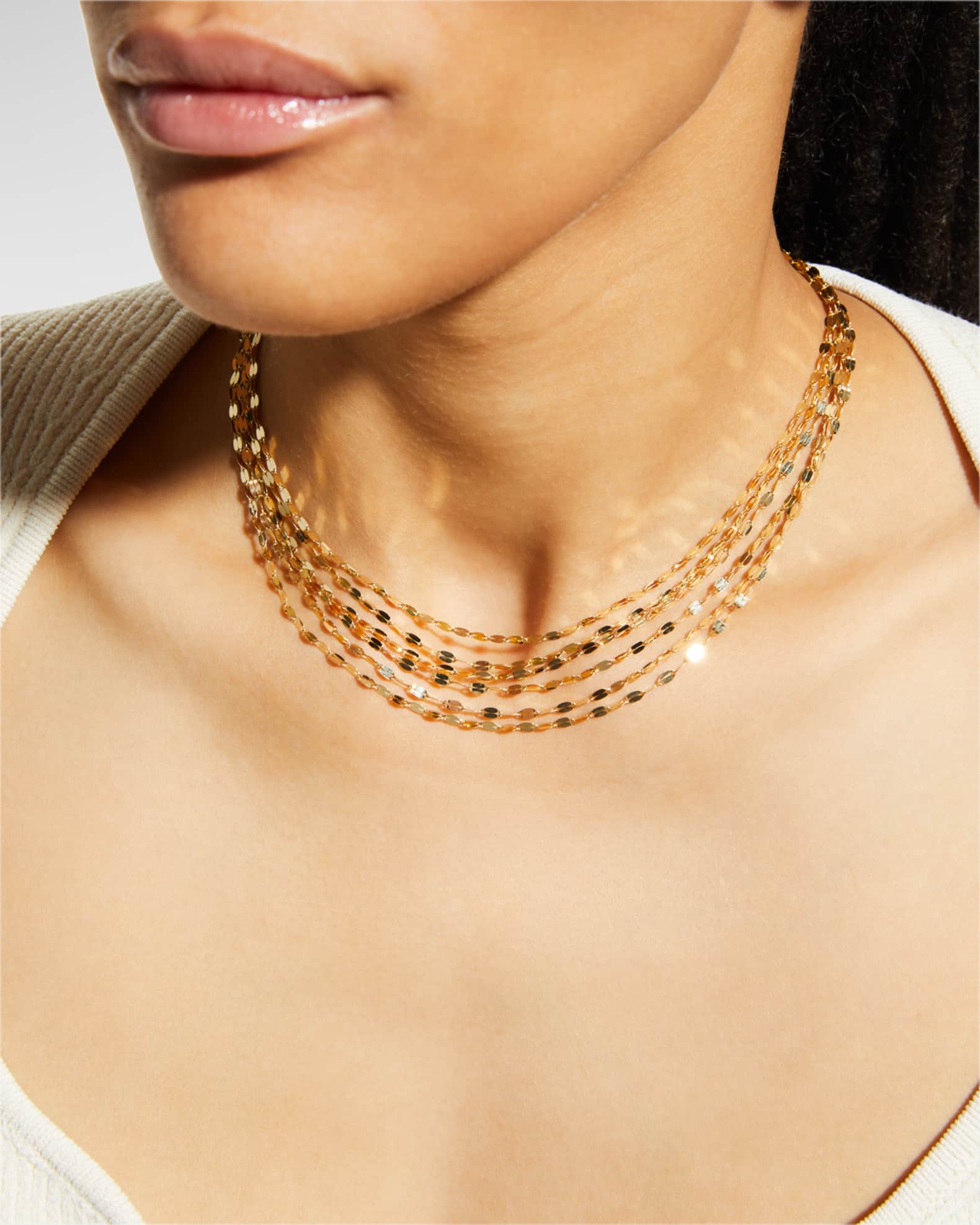 LANA JEWELRY Mega Gloss Blake 6-Strand Choker Necklace | Neiman Marcus