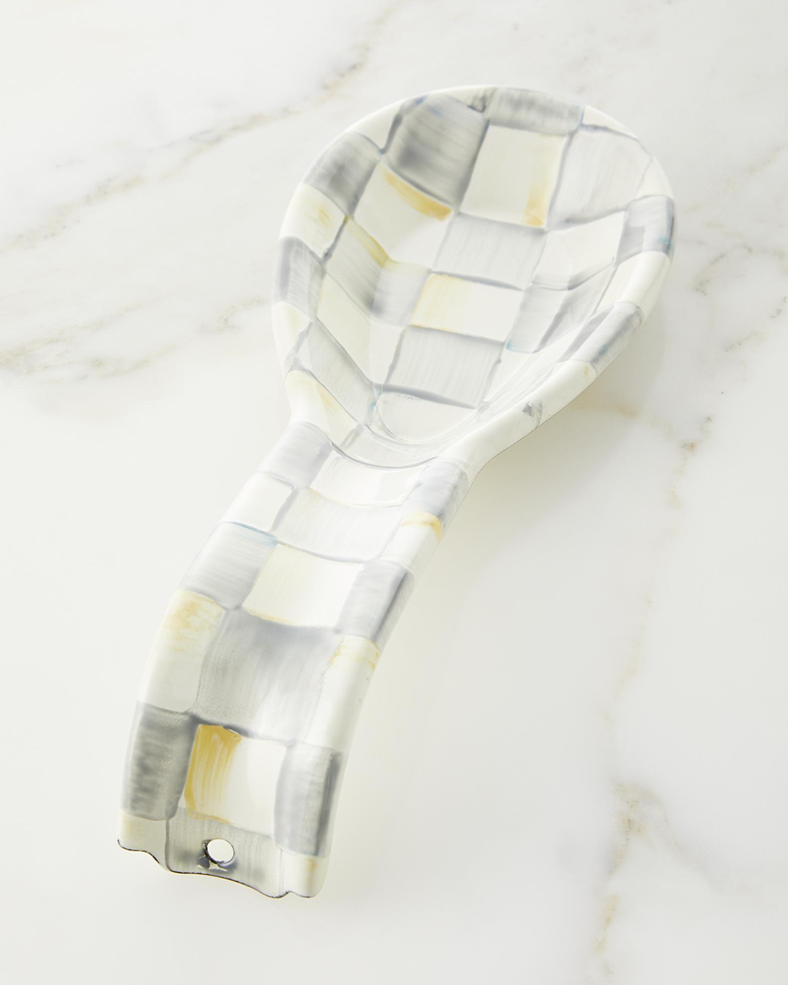 Sterling Check Spoon Rest