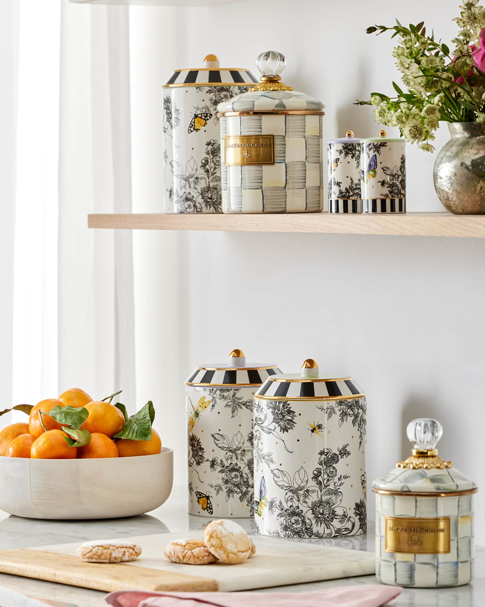 MACKENZIE-CHILDS フラワーマーケット シルバーメッキ 小物入れ