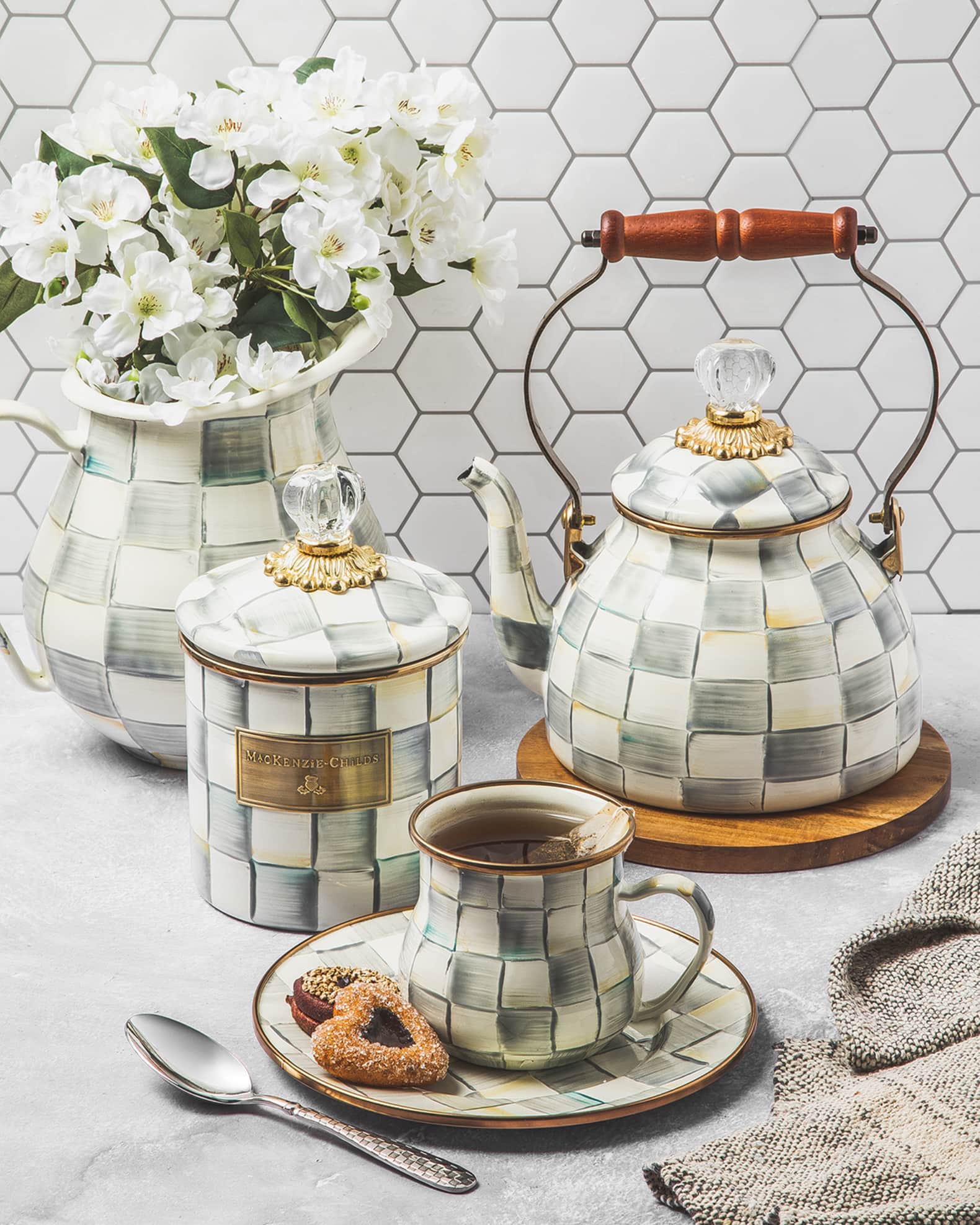 Sterling Check Tea Kettle 1