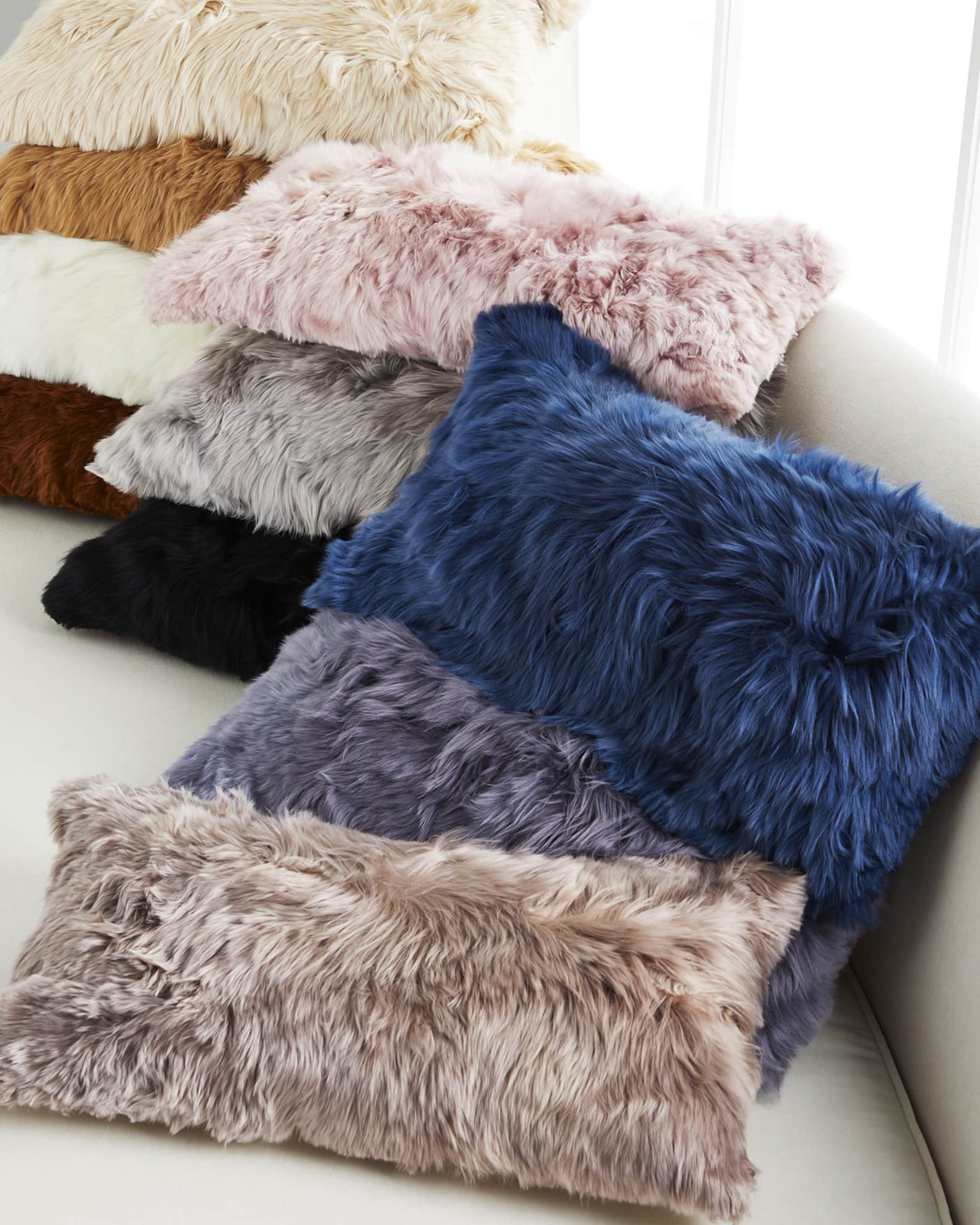 Suri Alpaca Lumbar Pillow 0