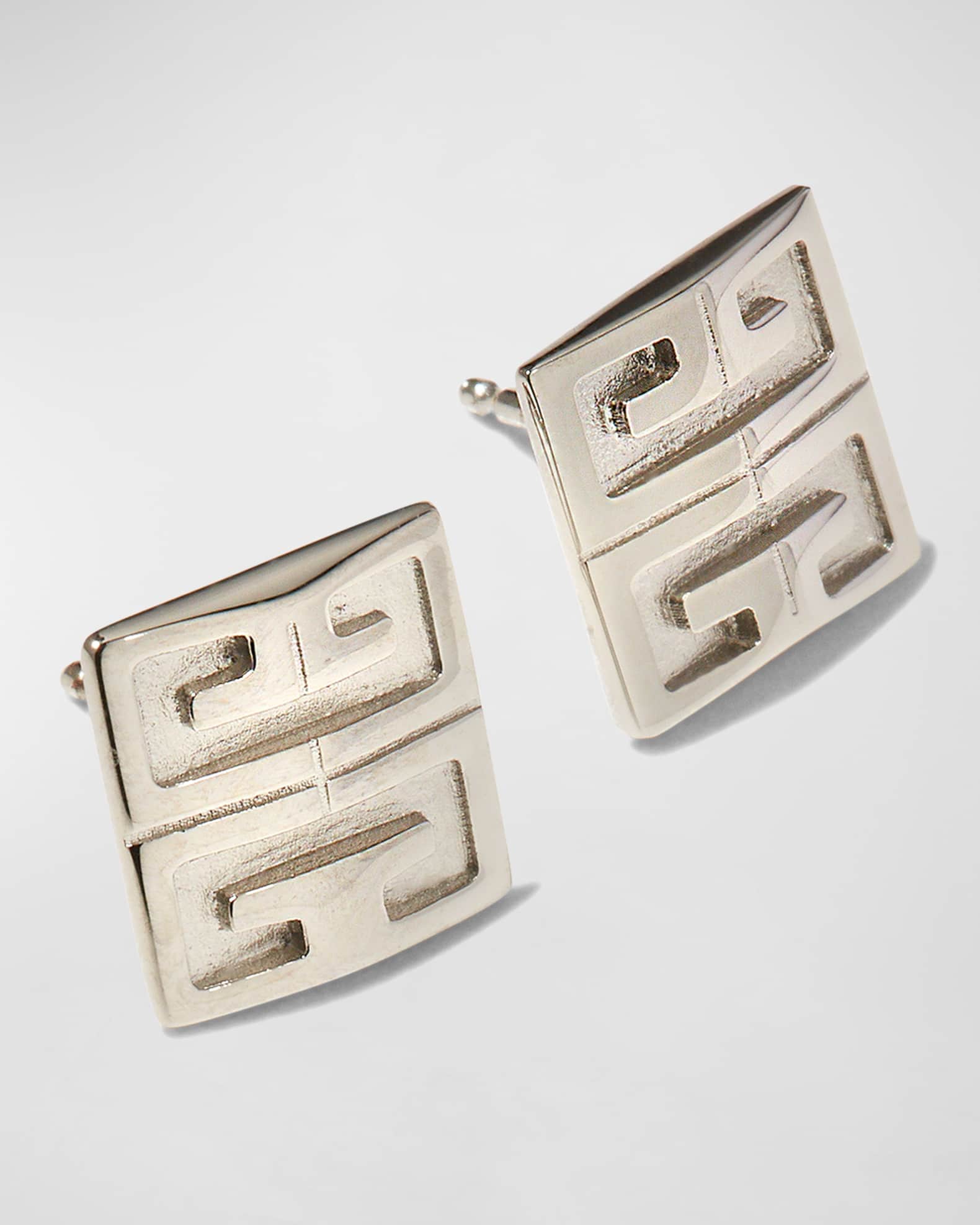 Men's 4G Silvery Stud Earrings