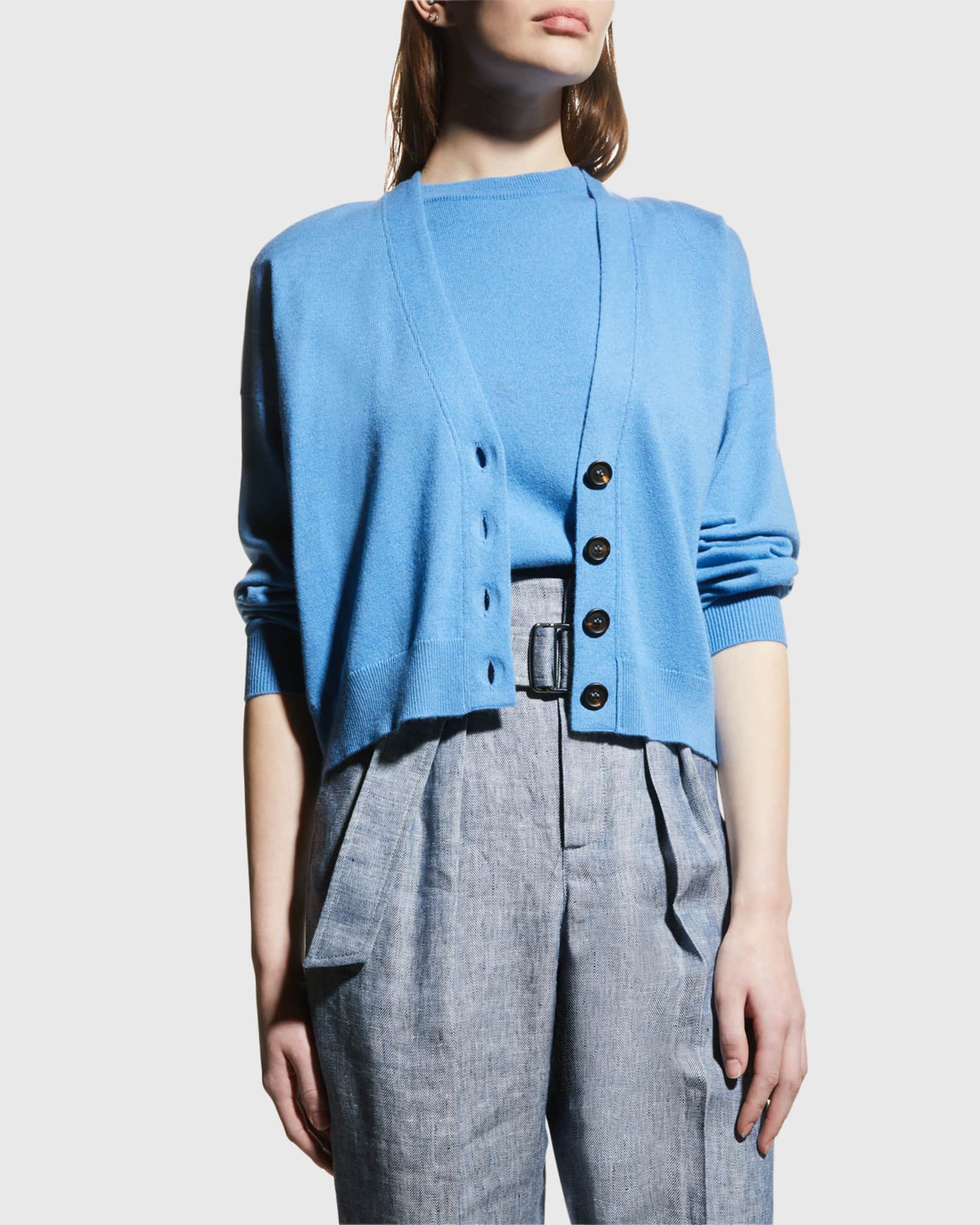 2 ply cashmere cardigan outlet