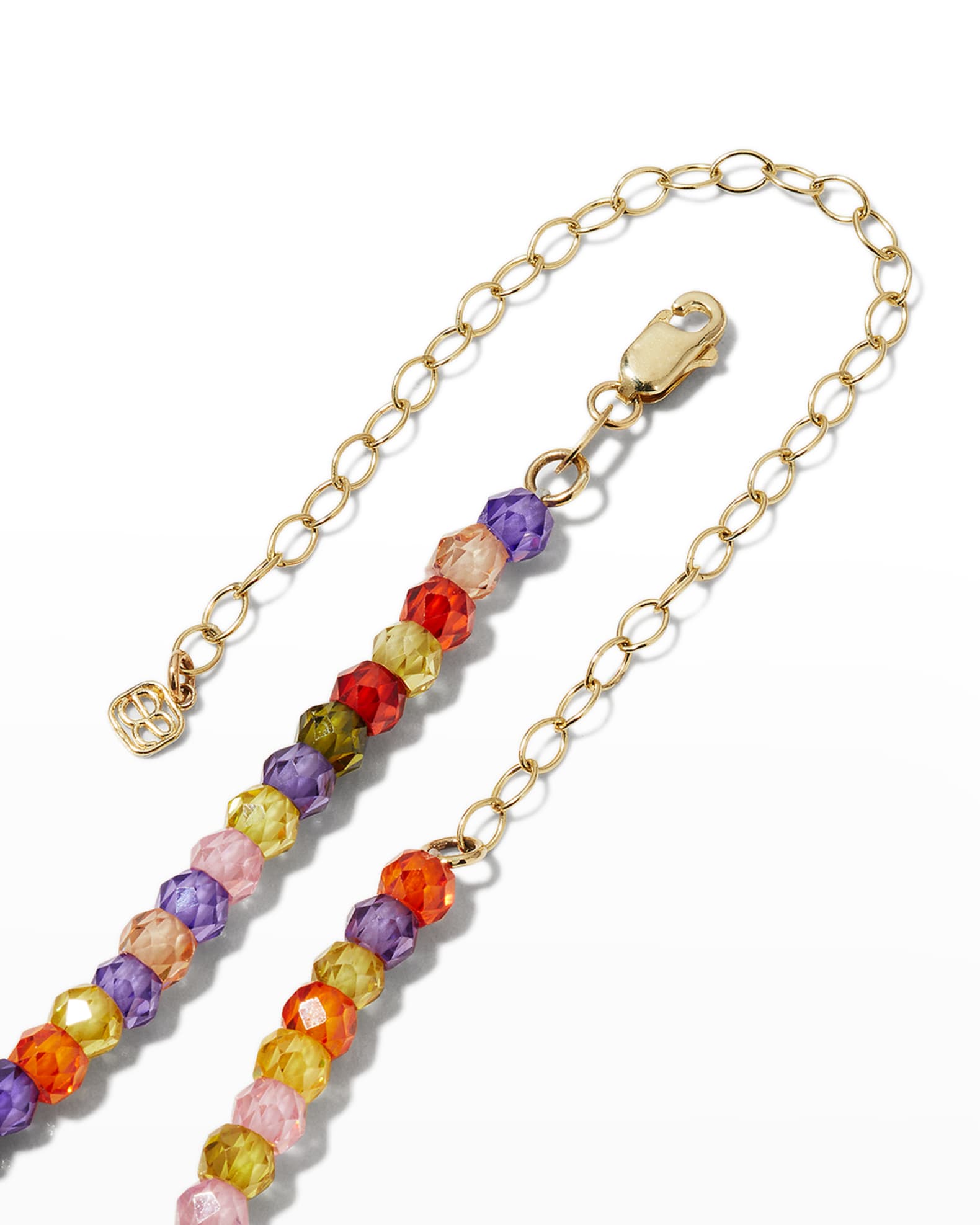 Yalice Multicolor Choker Necklace Chain Rainbow Seed Bead Necklaces Jewelry  for Women and Girls