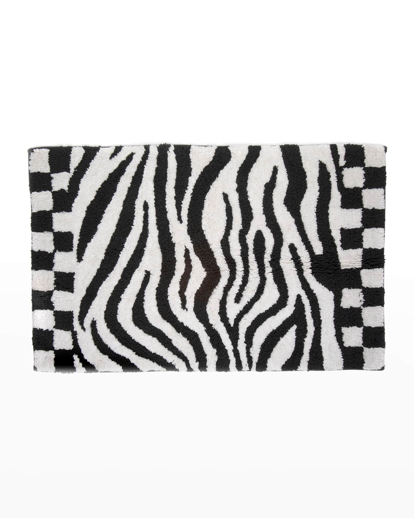 MacKenzieChilds Zebra Bath Rug Neiman Marcus