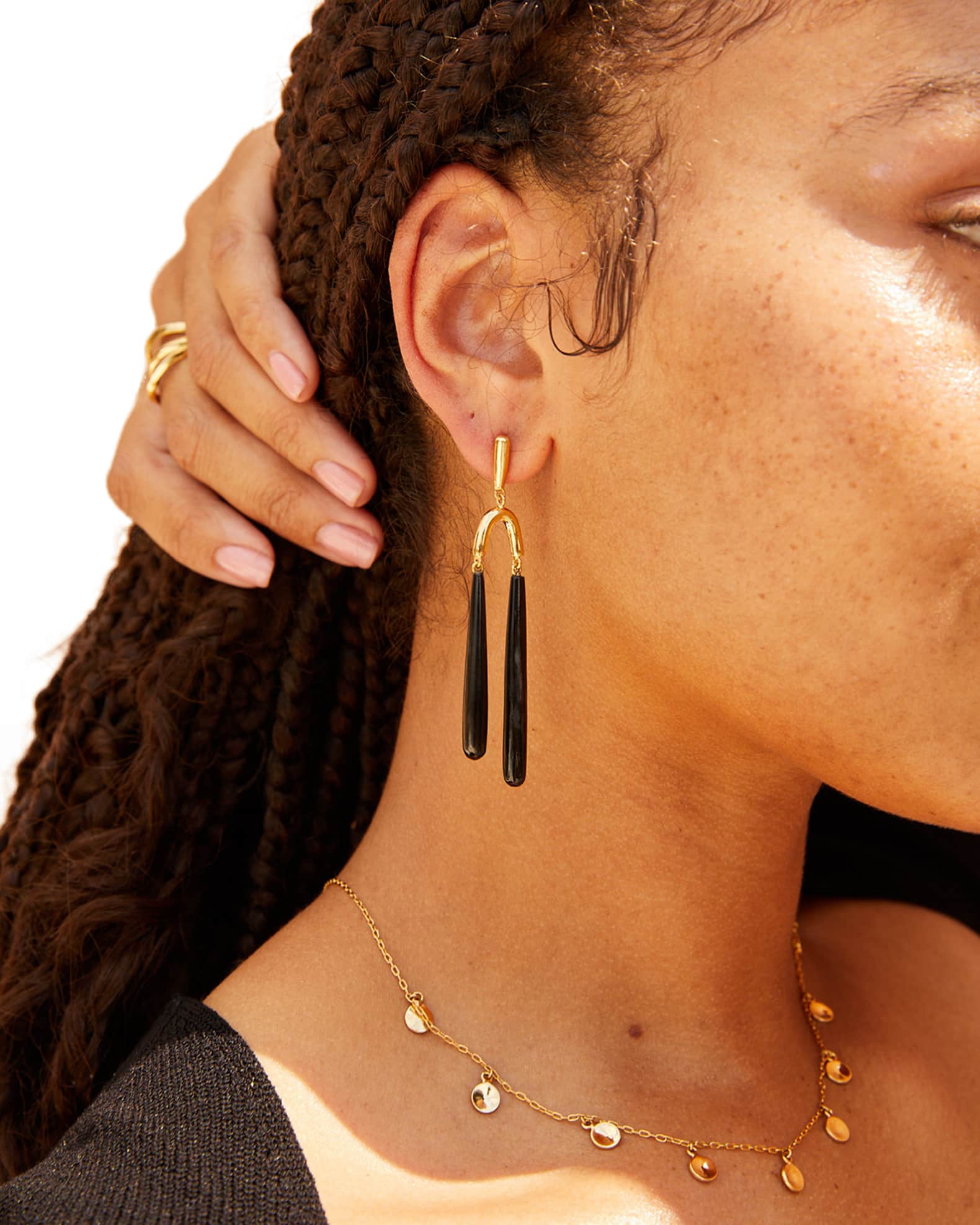Pia Double Dangle Earrings 1