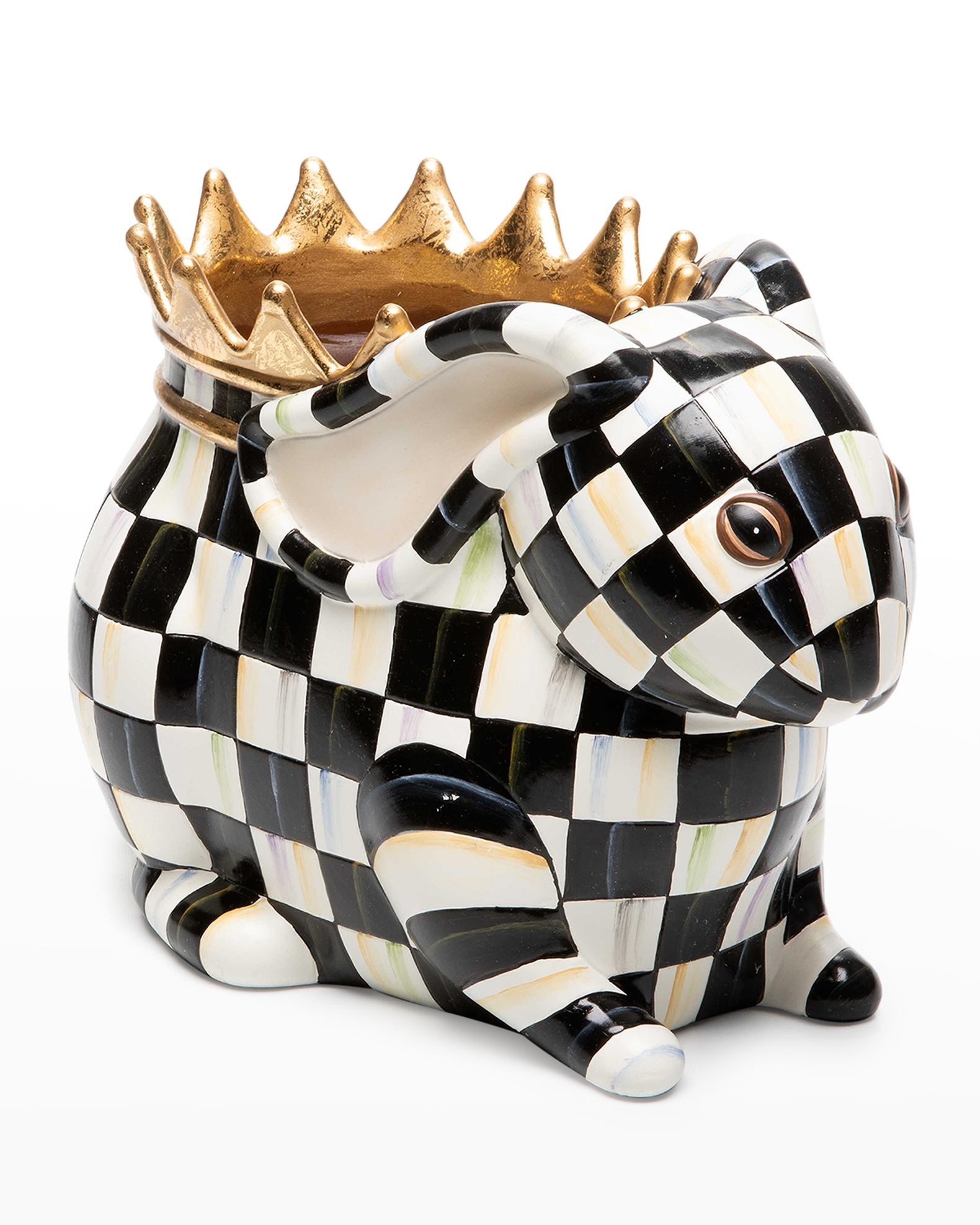 MacKenzie-Childs Rabbit Queen Garden Pot | Neiman Marcus