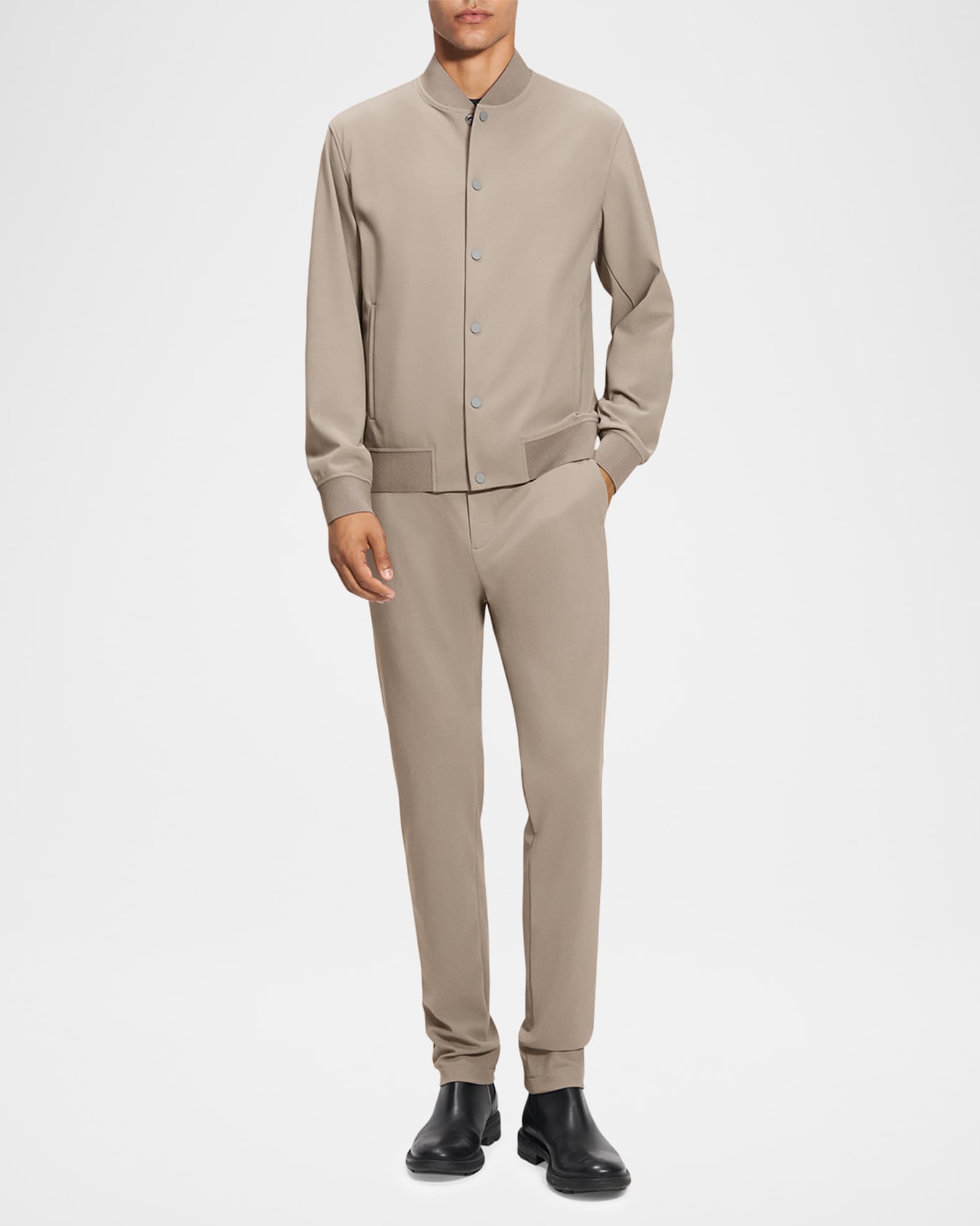 セオリー THEORY ブルゾン Precision Ponte Murphy Theory Men's Precision Ponte Murphy Jacket, Black, S at Amazon