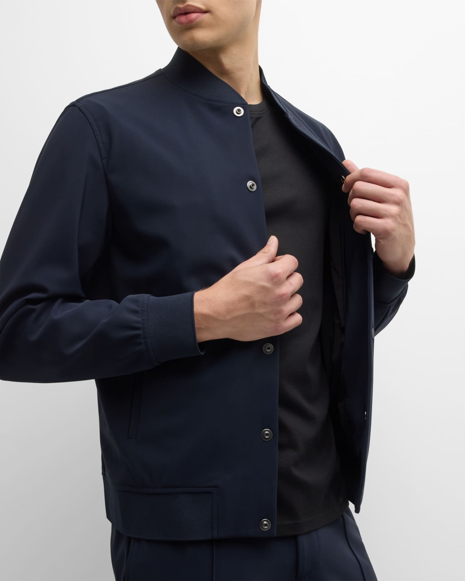 Theory Men's Murphy Precision Ponte Jacket | Neiman Marcus