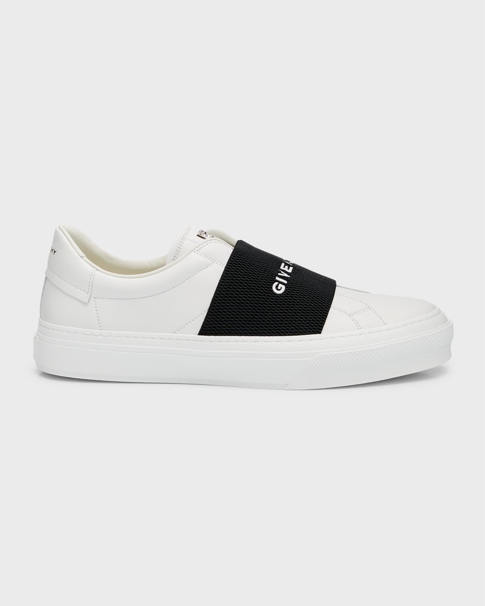 Givenchy Men s Logo Leather Slip On Sneakers Neiman Marcus