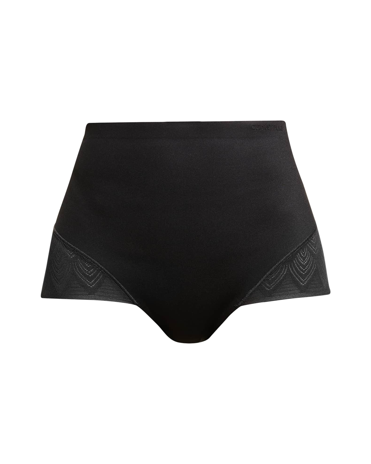High-Waist Lace-Trim Shaping Briefs 0