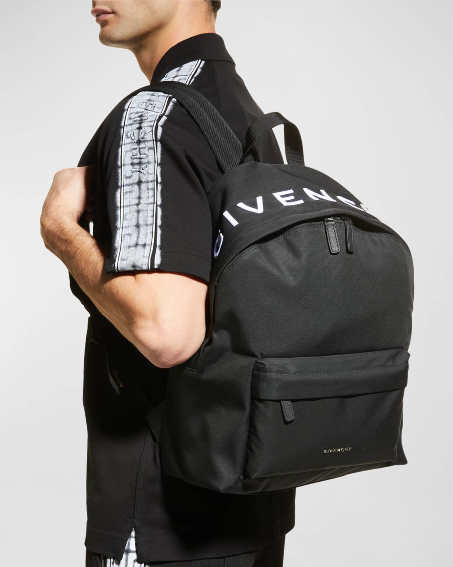 Givenchy Men's Essential U Logo Backpack | Neiman Marcus