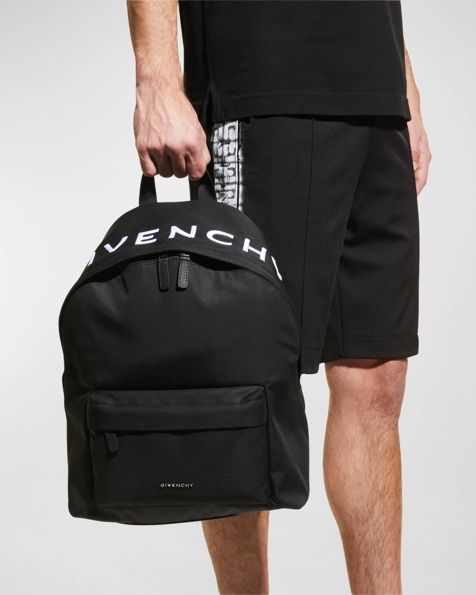 Givenchy Men's Essential U Logo Backpack | Neiman Marcus