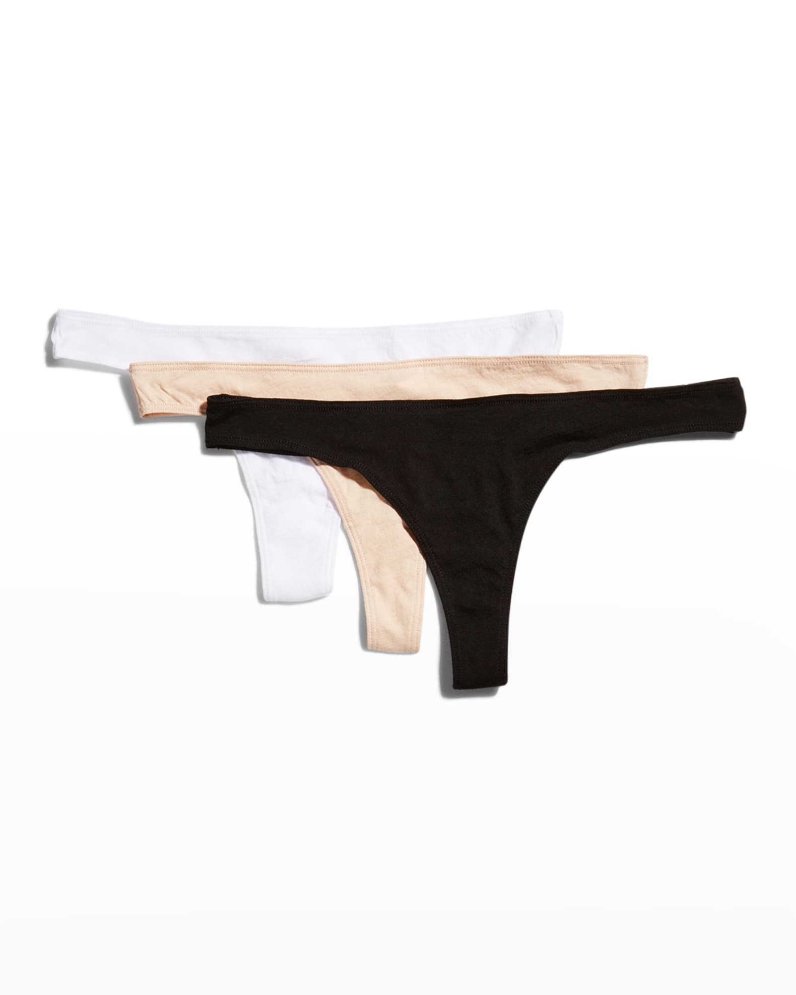 Skin Organic Cotton Thongs 3Pack Neiman Marcus