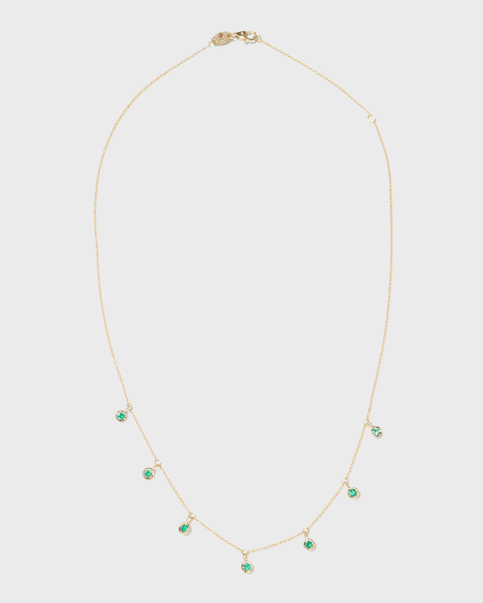 Roberto Coin 18K Yellow Gold Emerald 7-Dangle Necklace