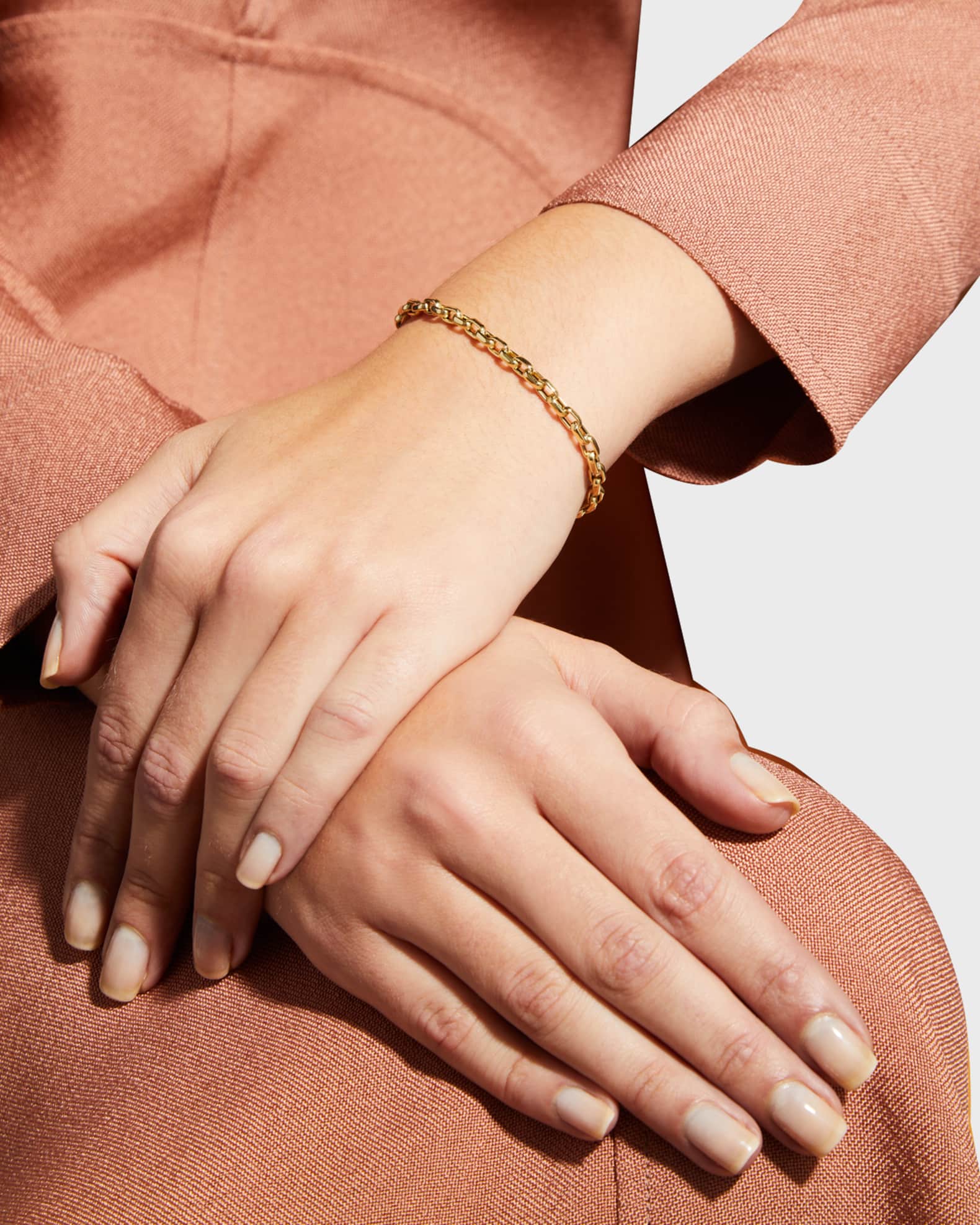 Yellow Gold Chain Bracelet 1