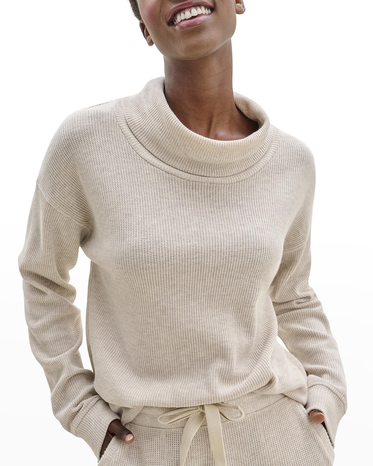 Splendid Alpine Ribbed Cowl-Neck Sweater | Neiman Marcus