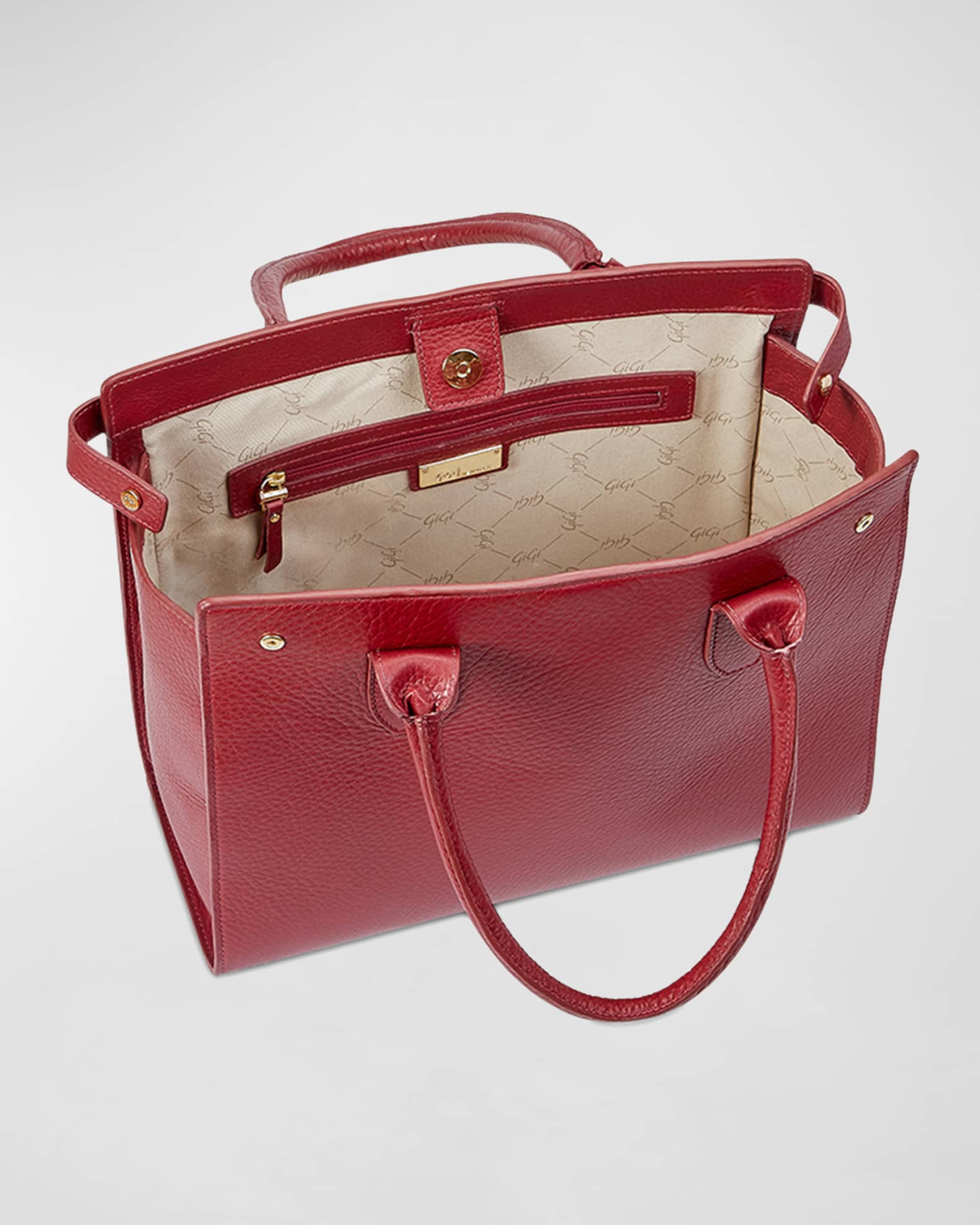 Reese Leather Top Handle Satchel Bag