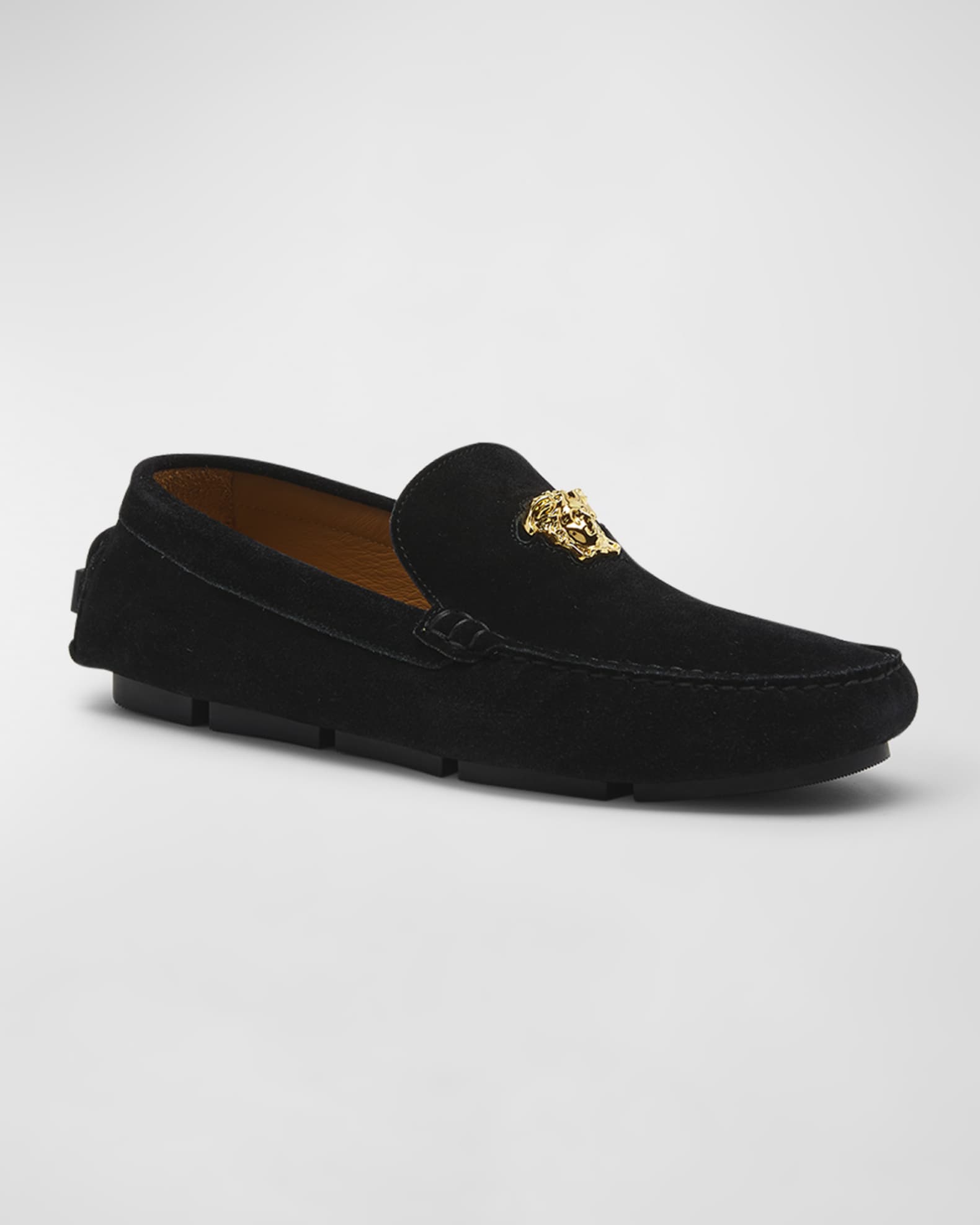 Versace driving loafers cheap