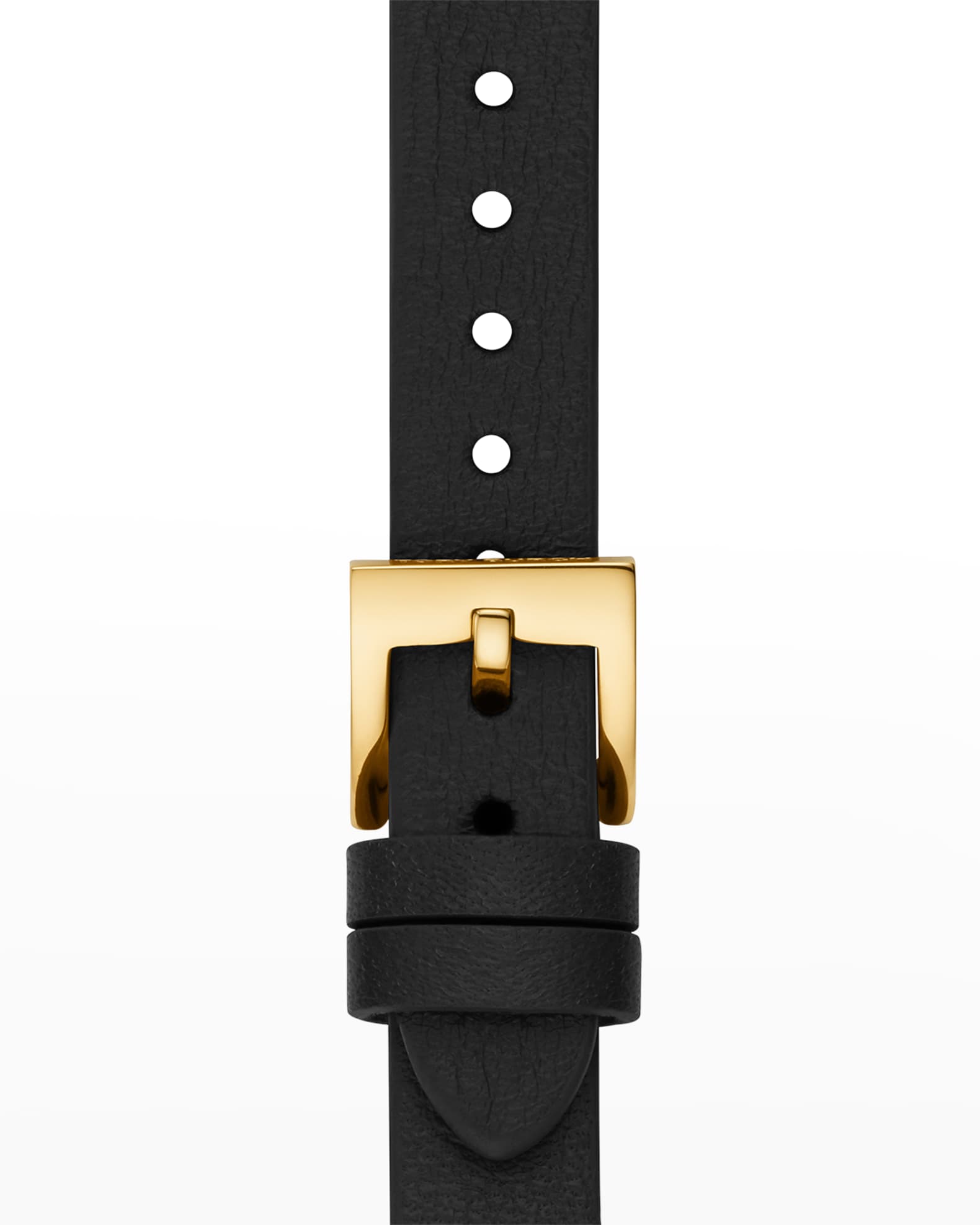 Tory Burch Miller Leather Apple Watch Band in Black, 3840mm Neiman