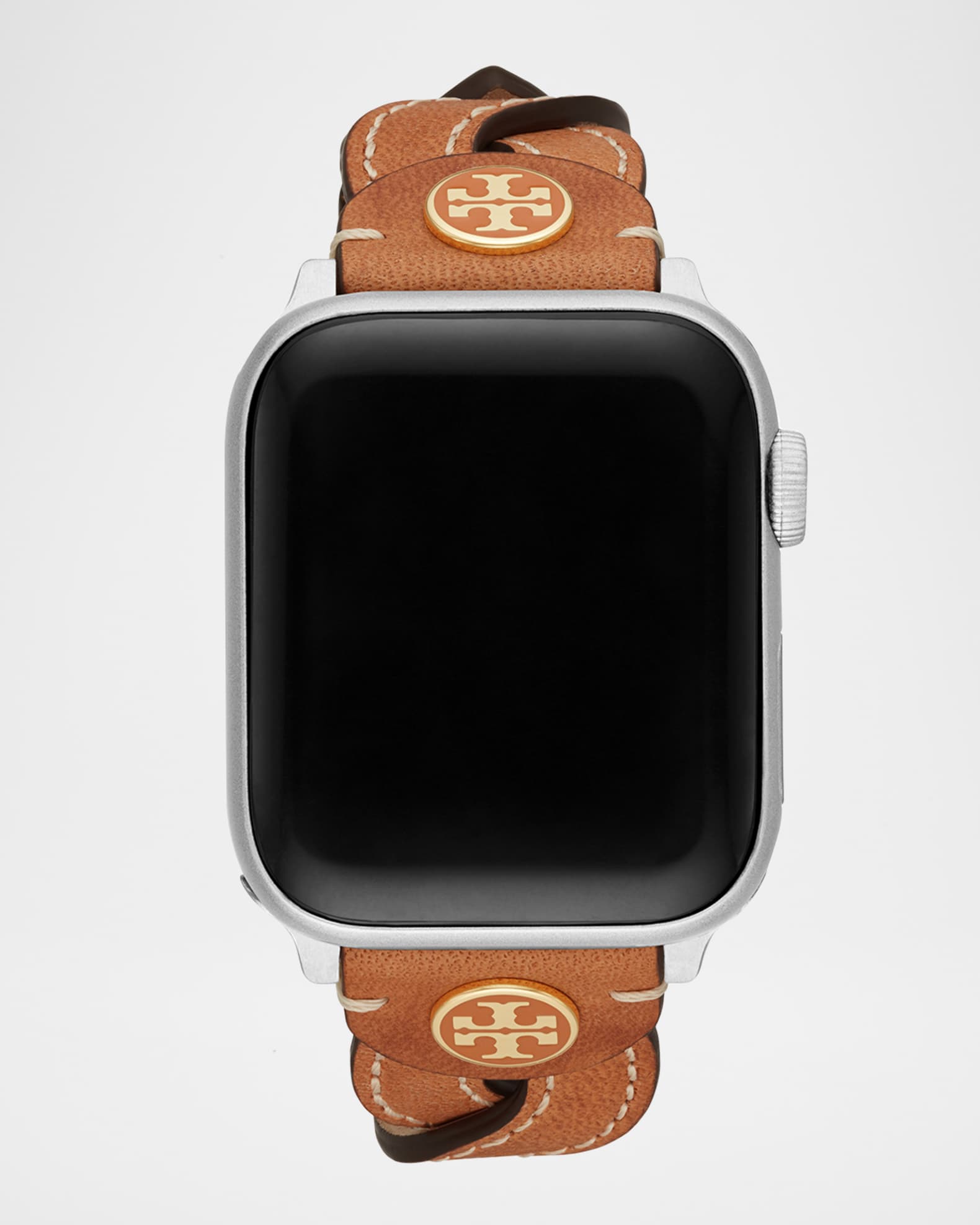 Tory Burch Braided Leather Apple Watch Band in Black, 38-41mm