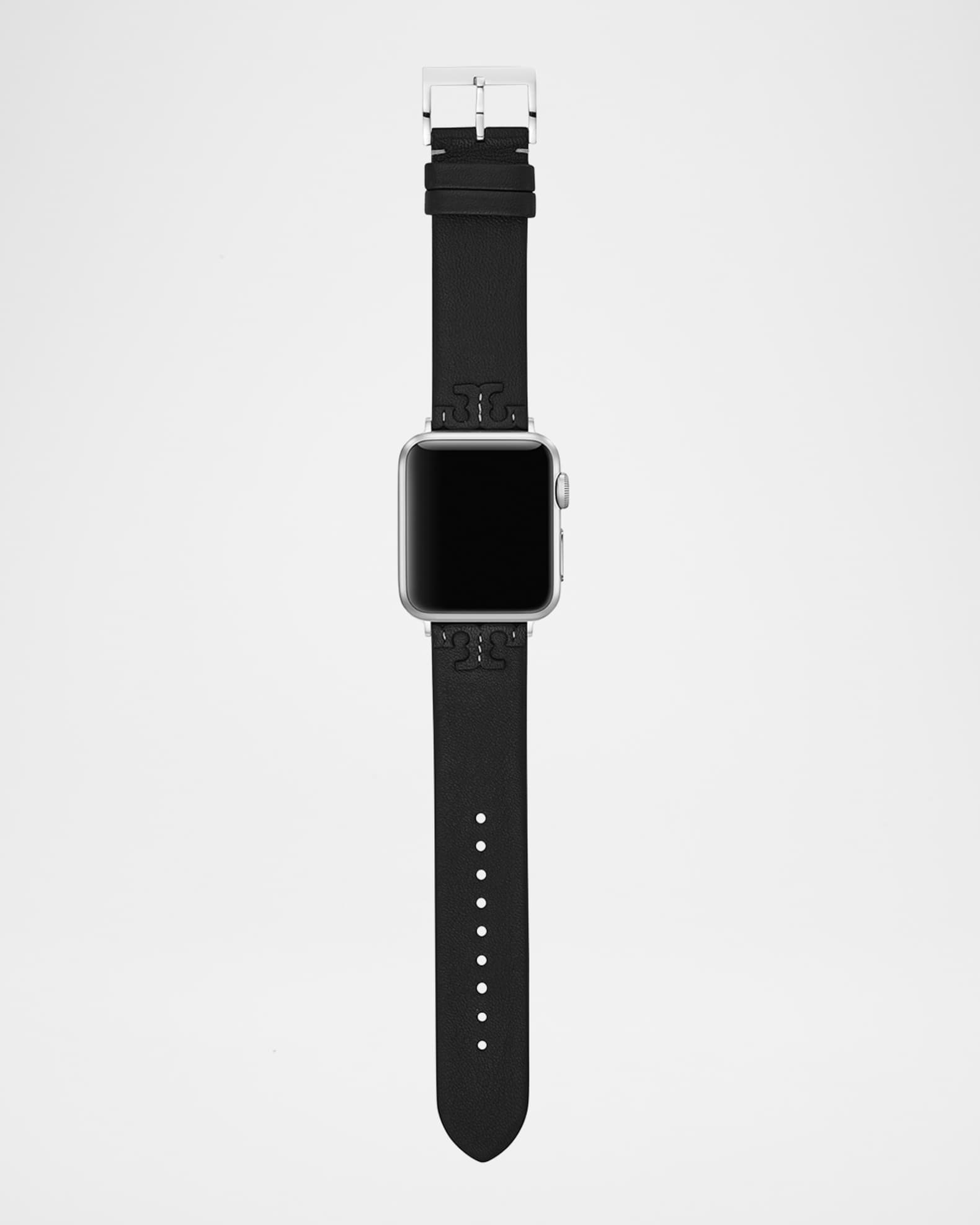 McGraw Leather Apple Watch Band in Black, 38-41mm