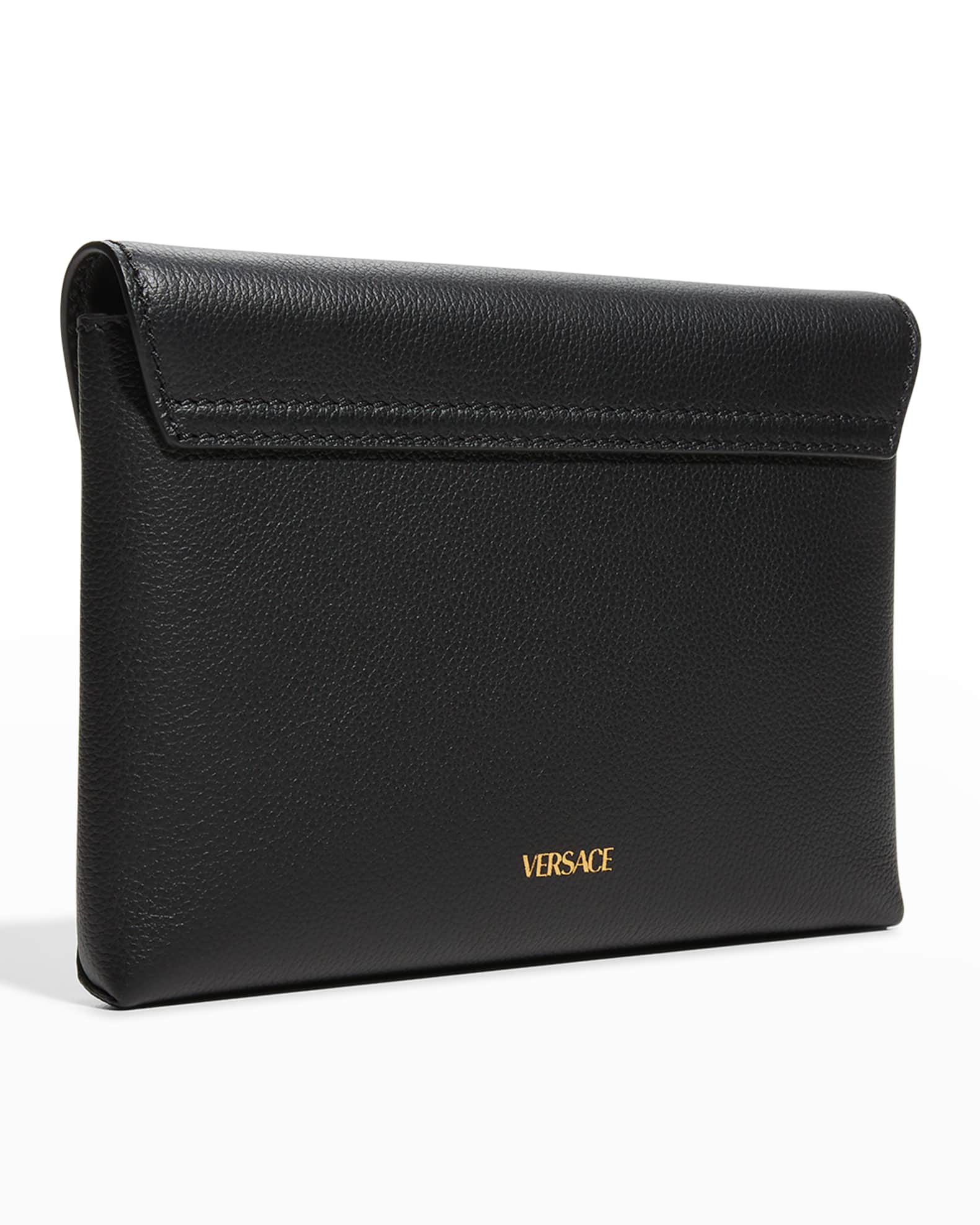 Versace La Medusa Envelope Pouch Bag | Neiman Marcus