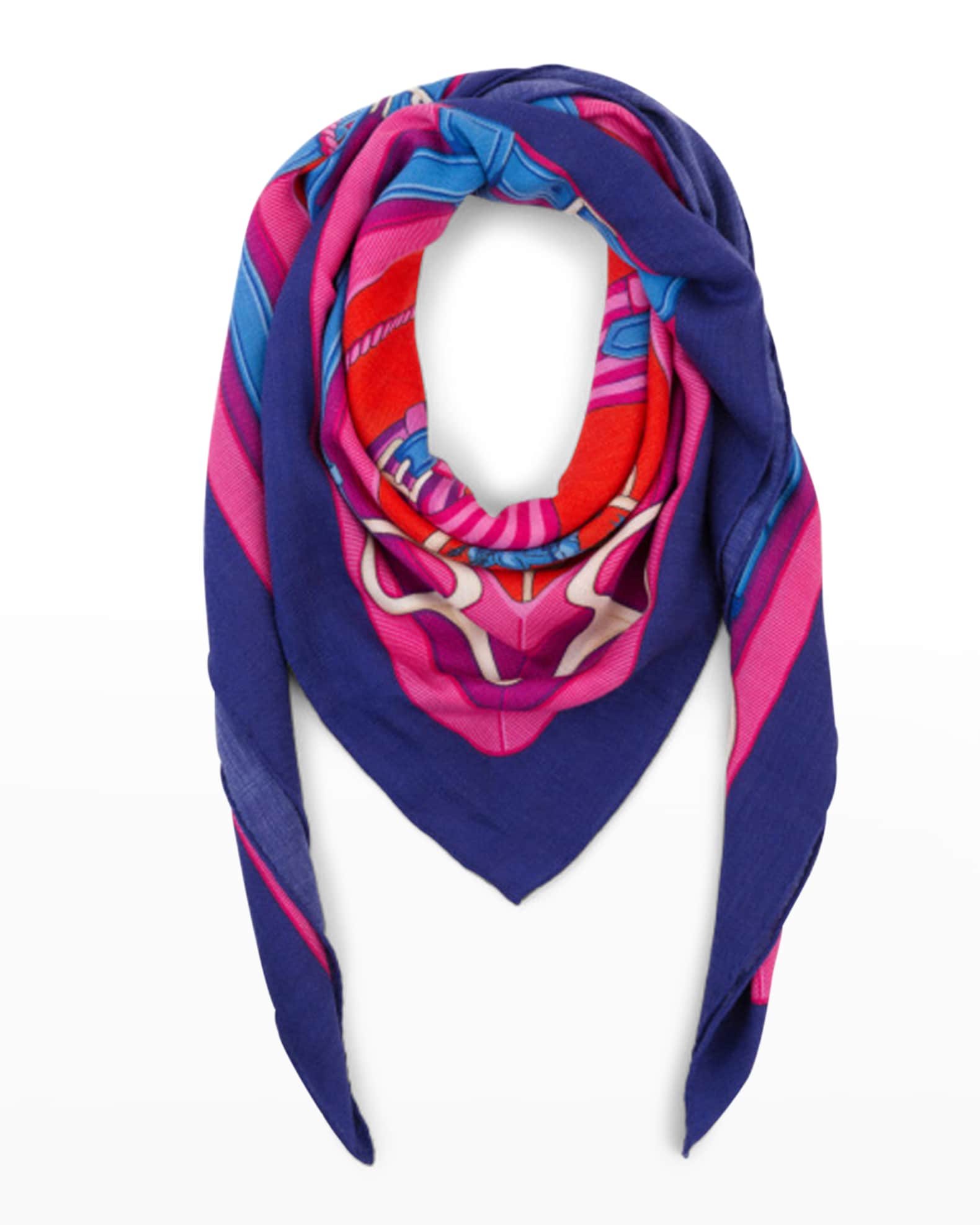 Printed Cashmere-Blend Scarf 1