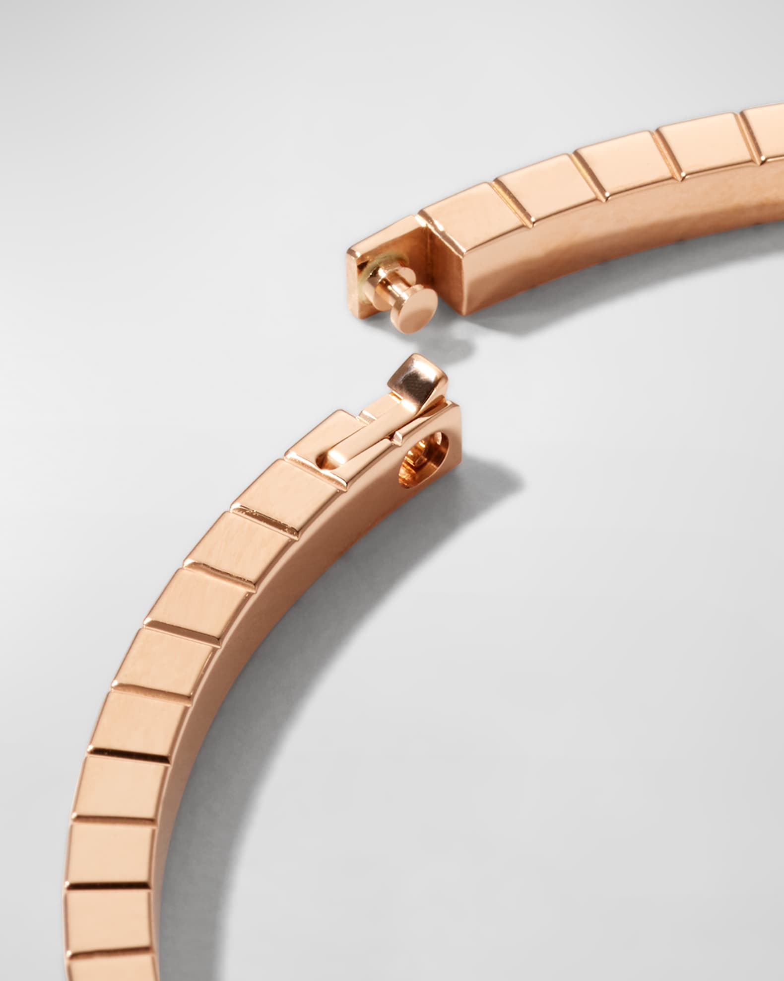 Ice Cube 18K Rose Gold Bracelet, Size Medium